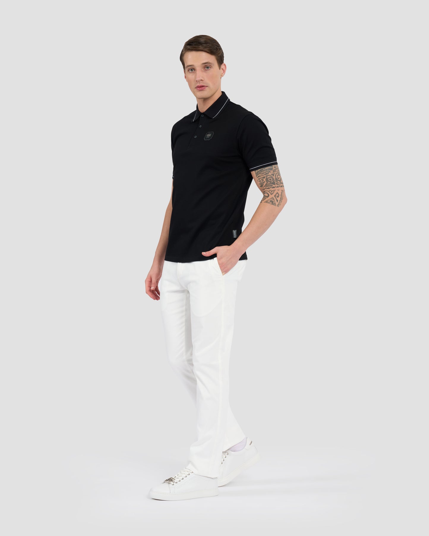 Ferré Printed Sleeve Polo Shirt