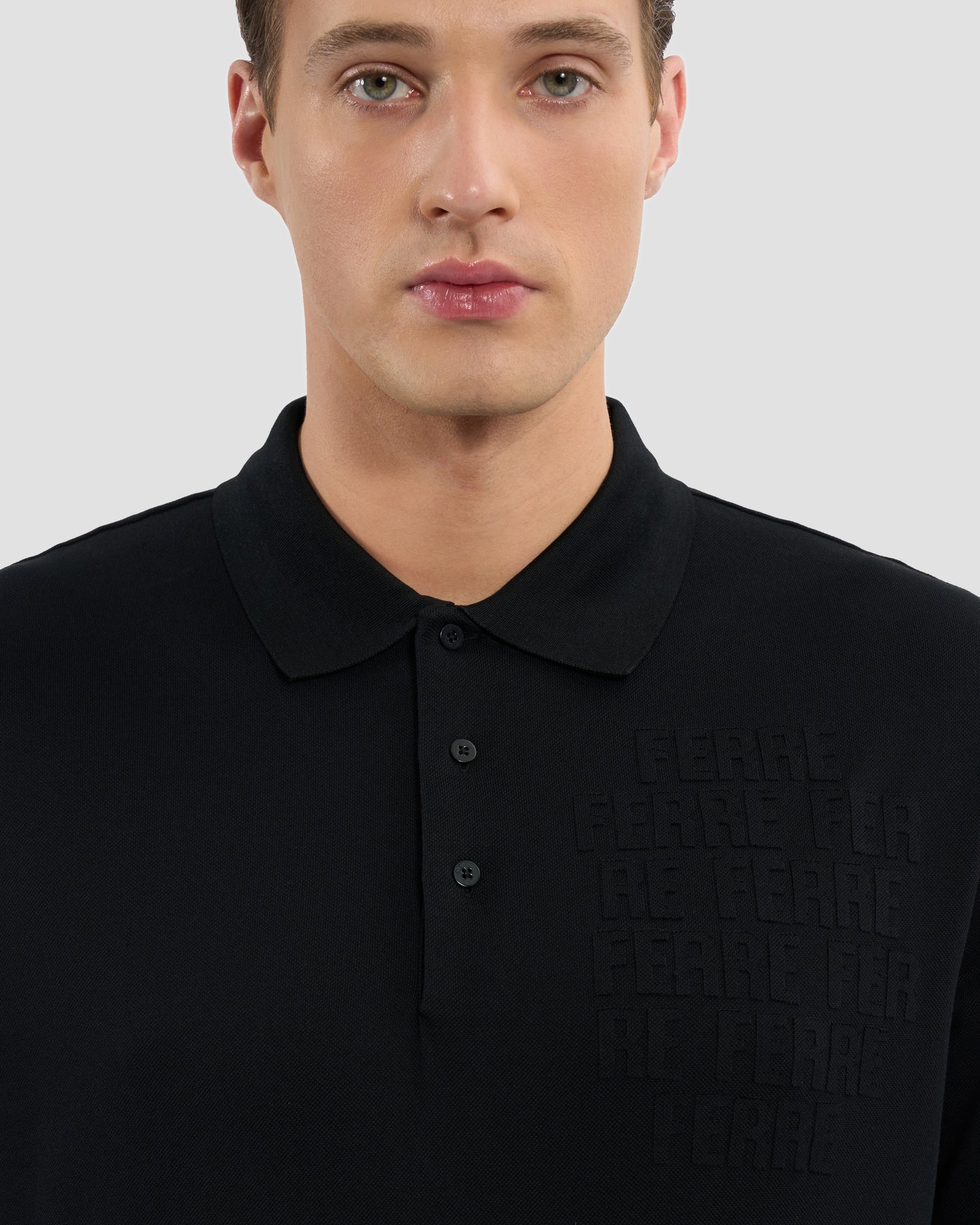Monochrome Ferré Embellished Polo Shirt