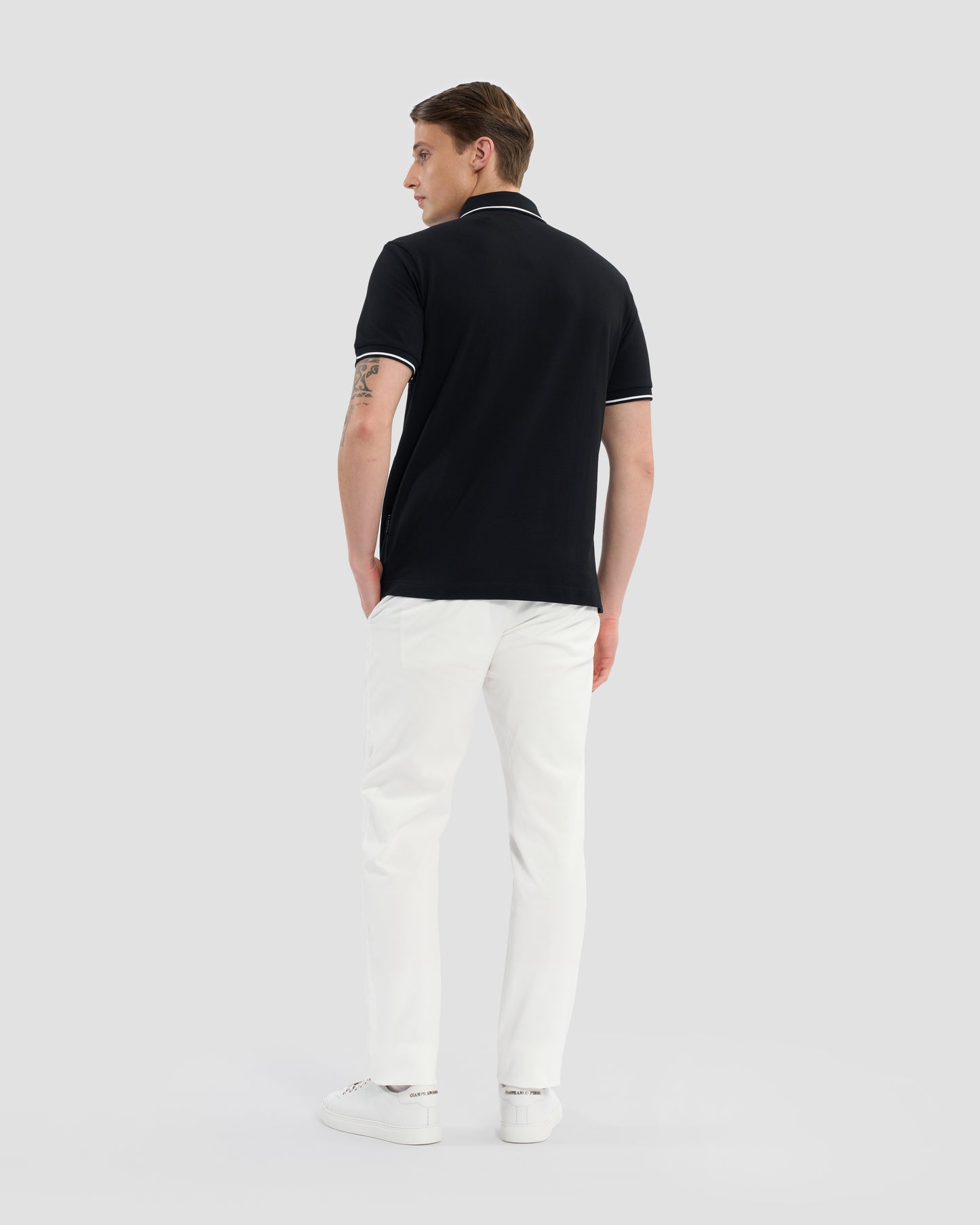 Metal Ferré Patched Polo Shirt