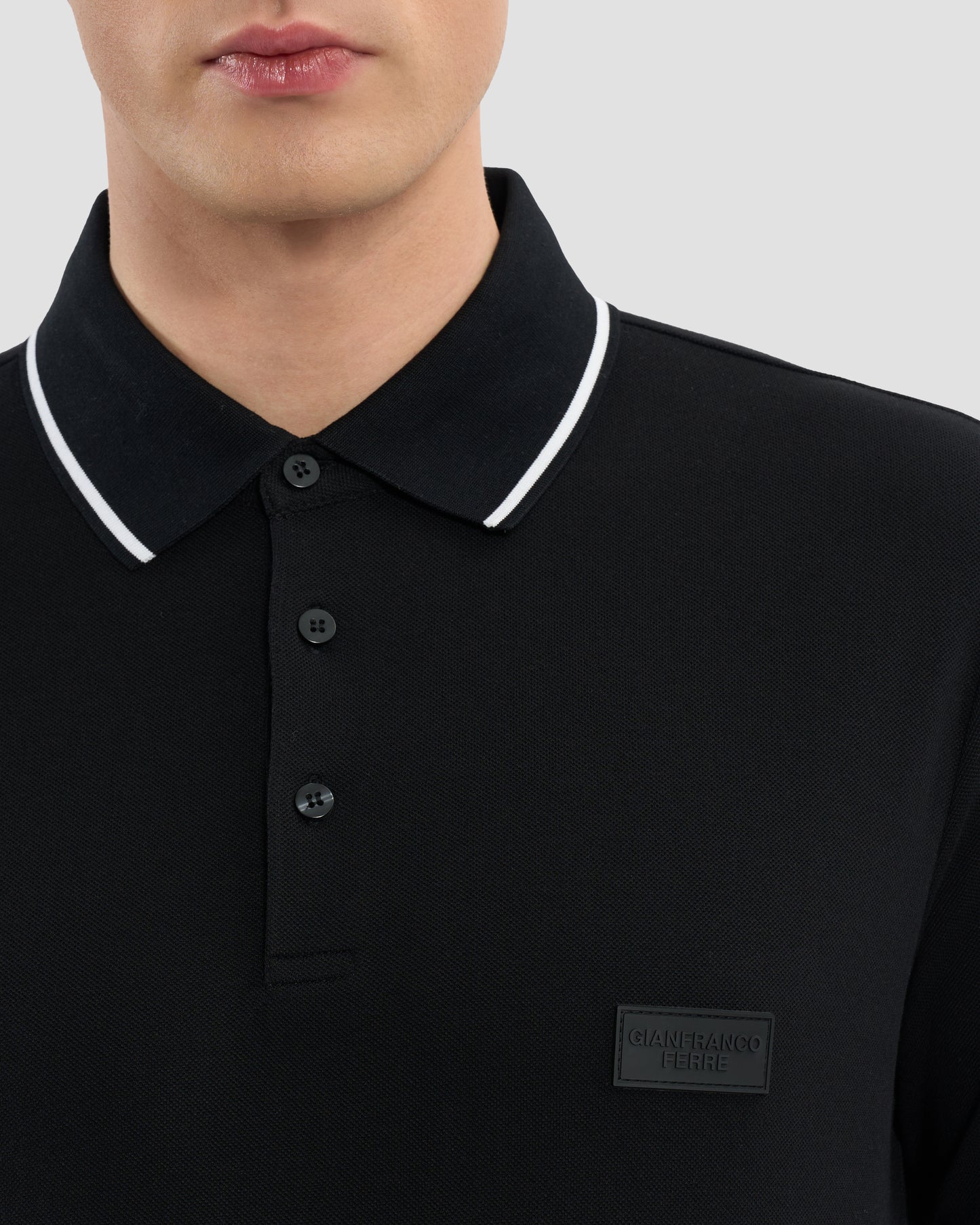 Silicone Patched Polo Shirt