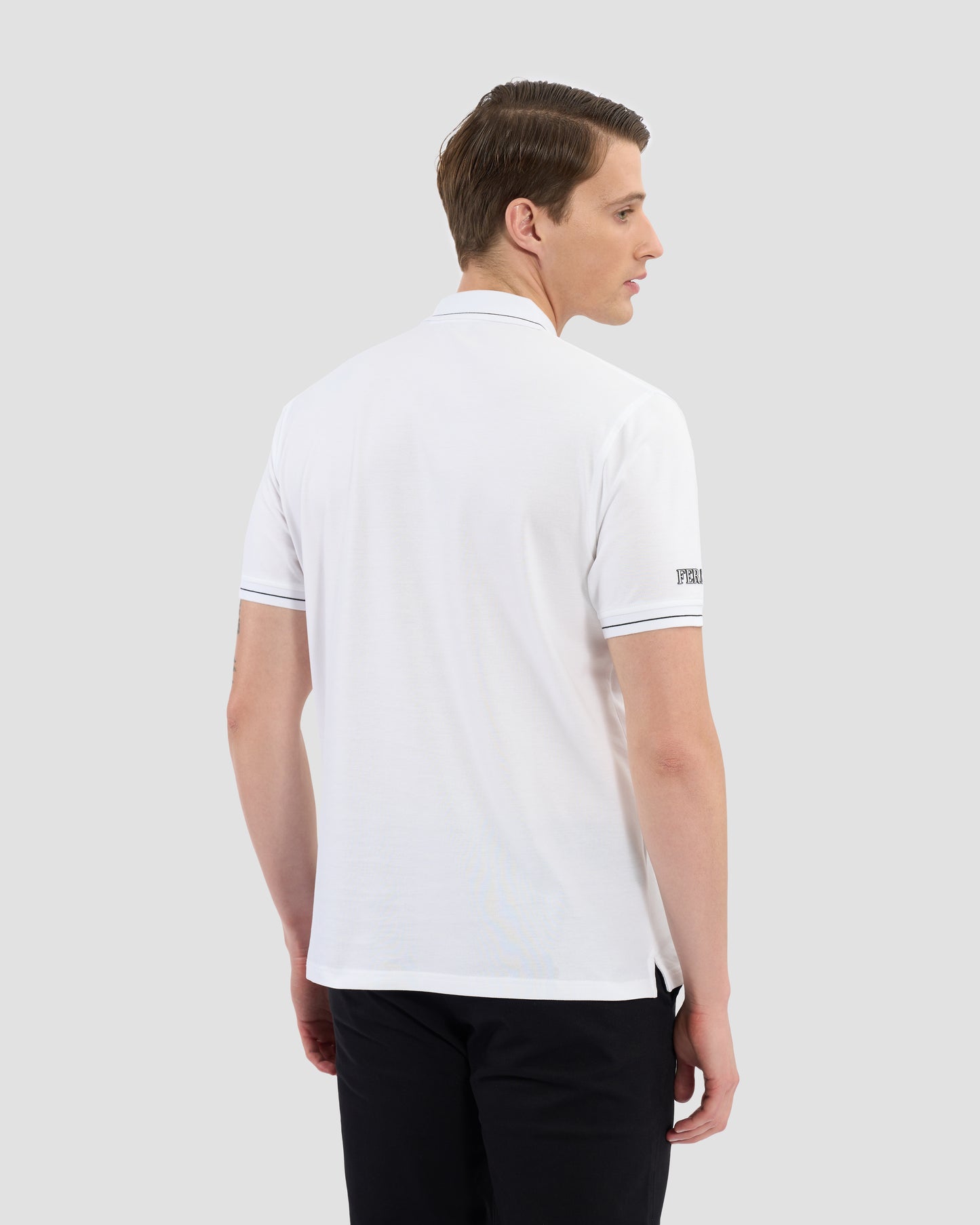 Ferré Embellished Sleeve Polo Shirt