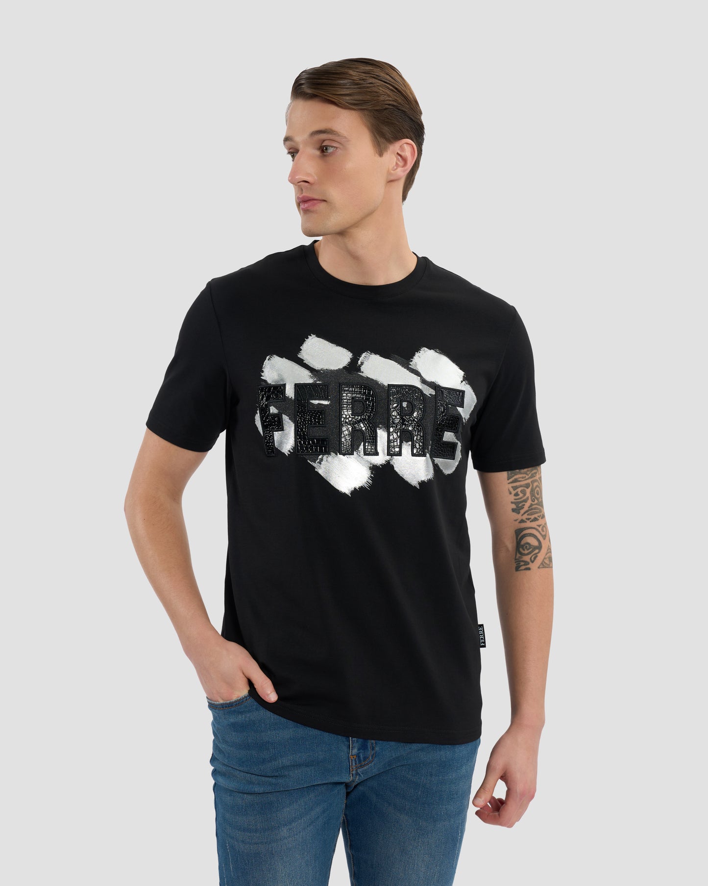 Ferré Patched Graphic T-Shirt
