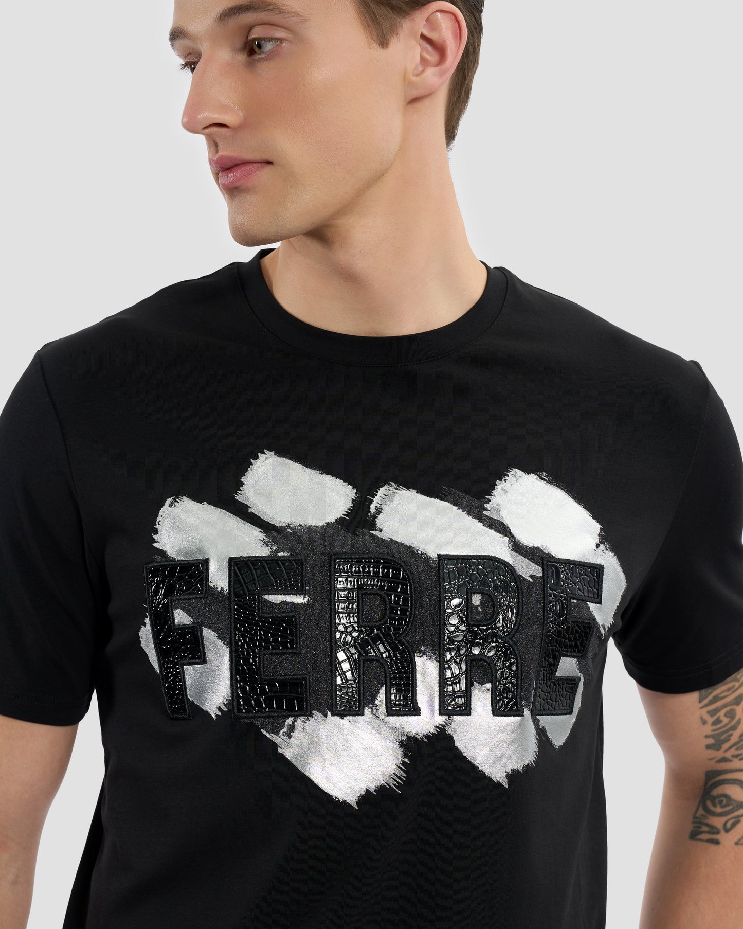 Ferré Patched Graphic T-Shirt