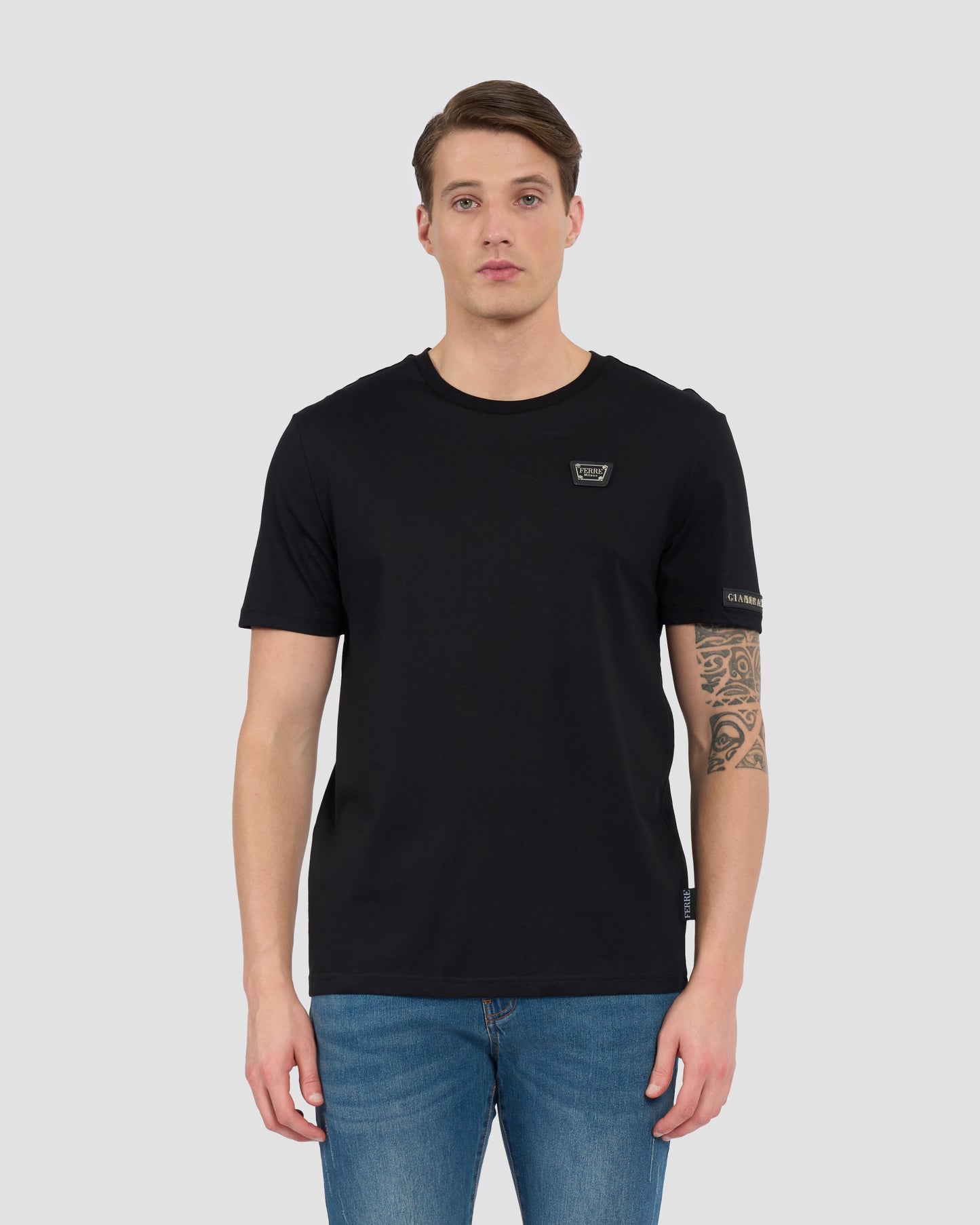 Brand Lettering Embellished T-Shirt