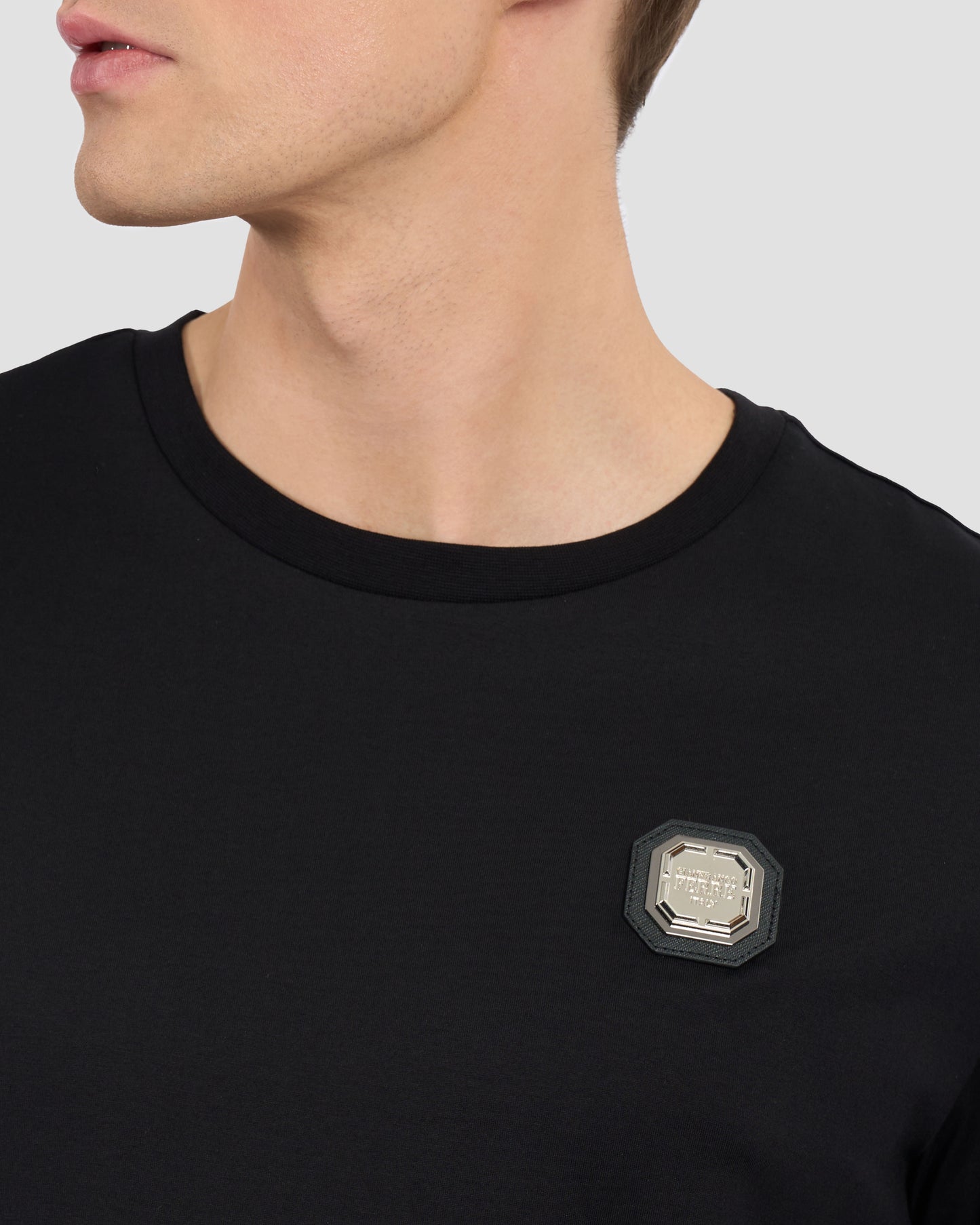 Metal Brand Patched Chest T-Shirt