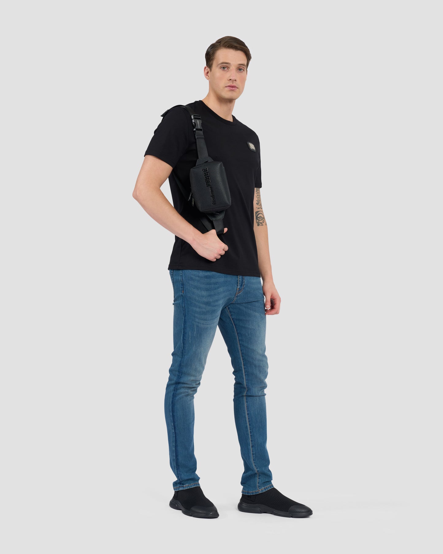 Metal Brand Patched Chest T-Shirt