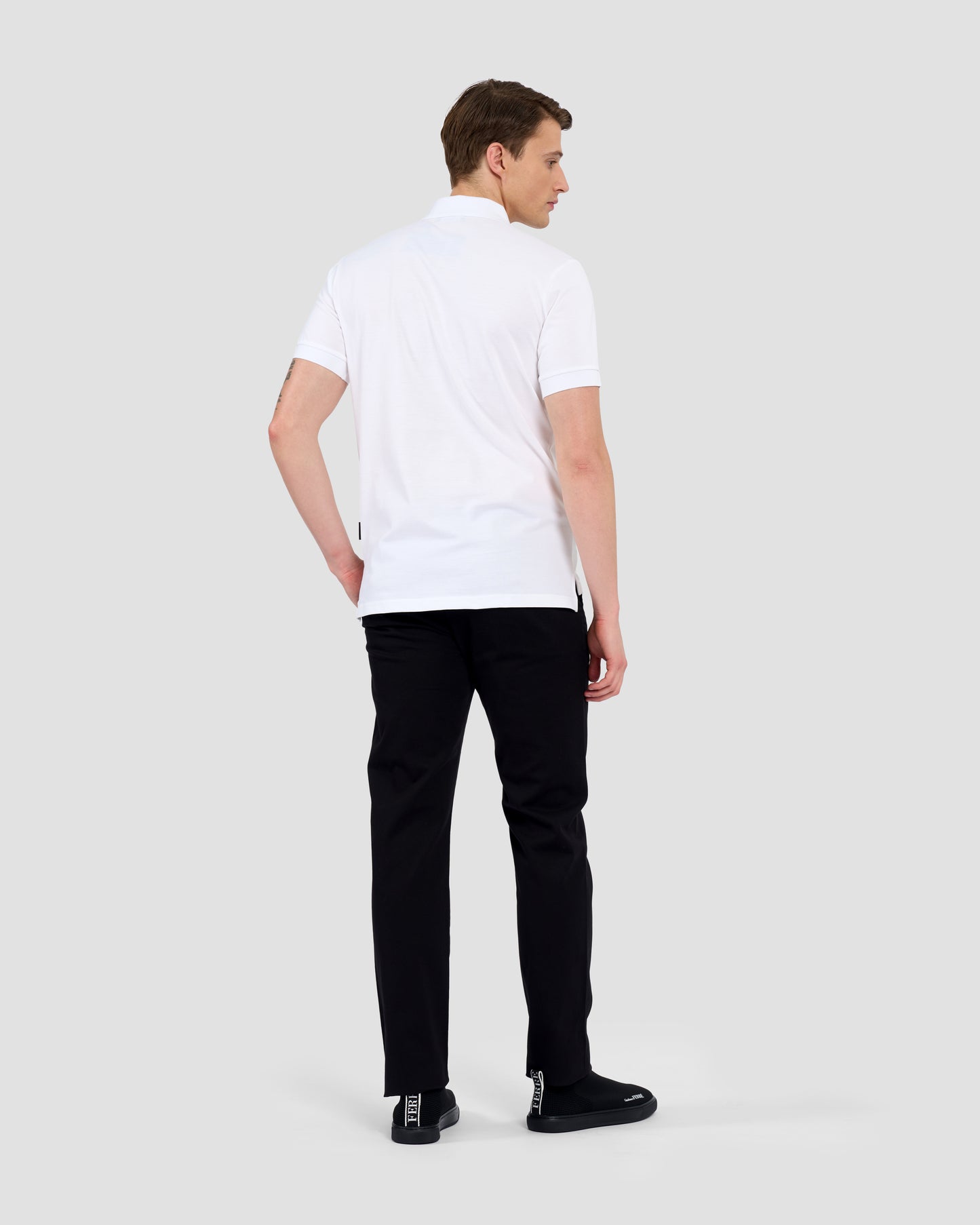 Metal Brand Patched Chest Polo Shirt