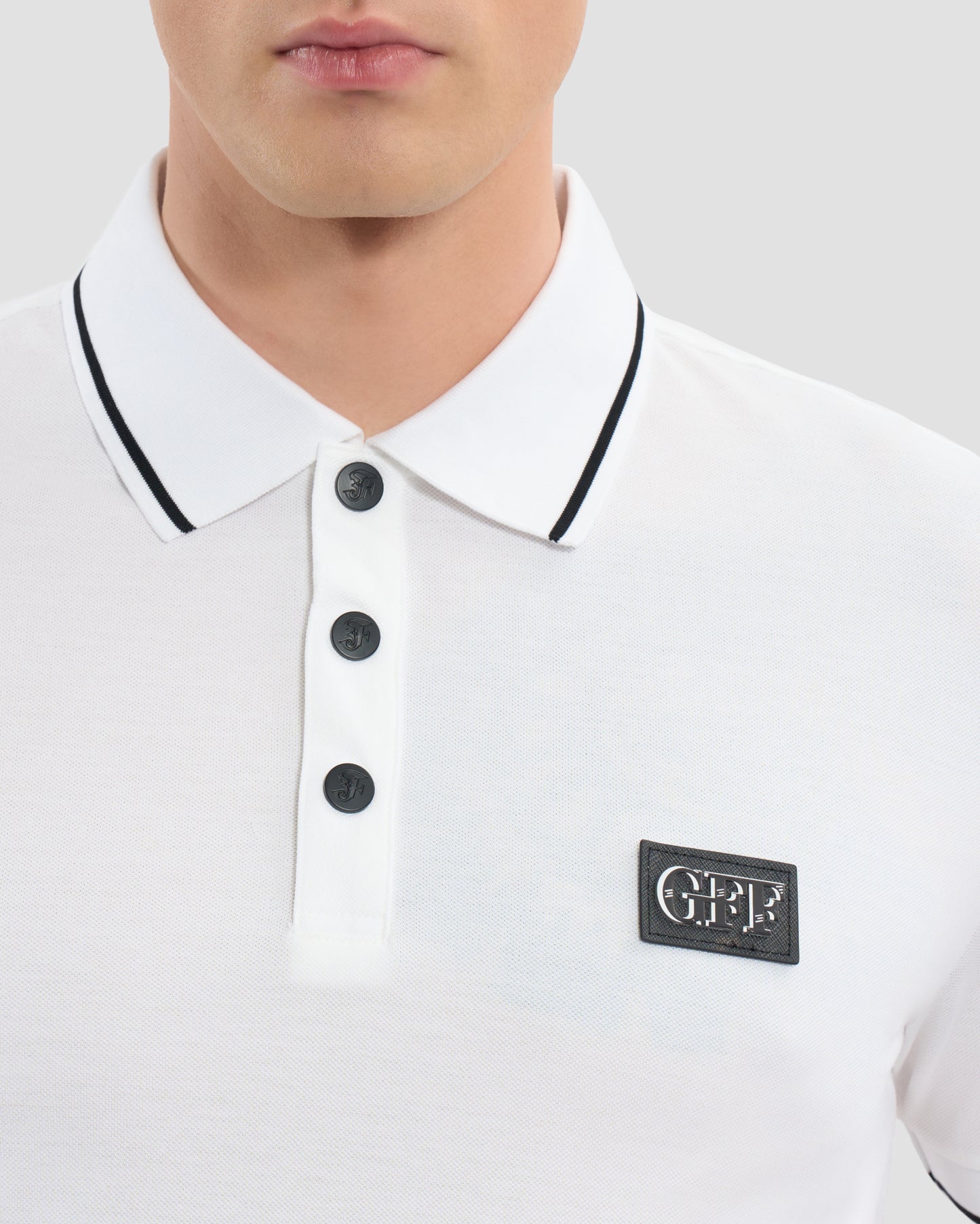 Logo Embellished Chest Polo Shirt