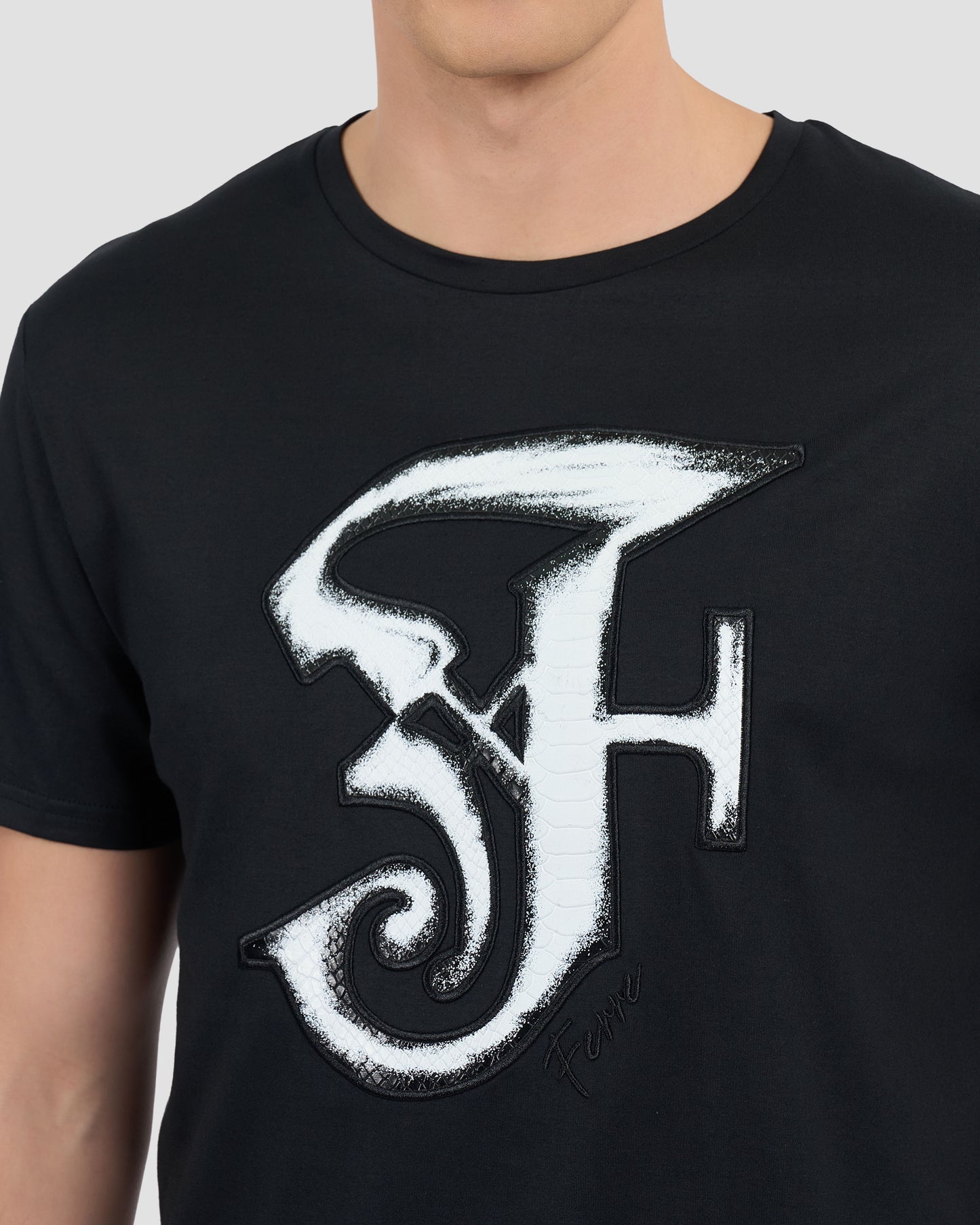 Gothic Ferré Patched T-Shirt
