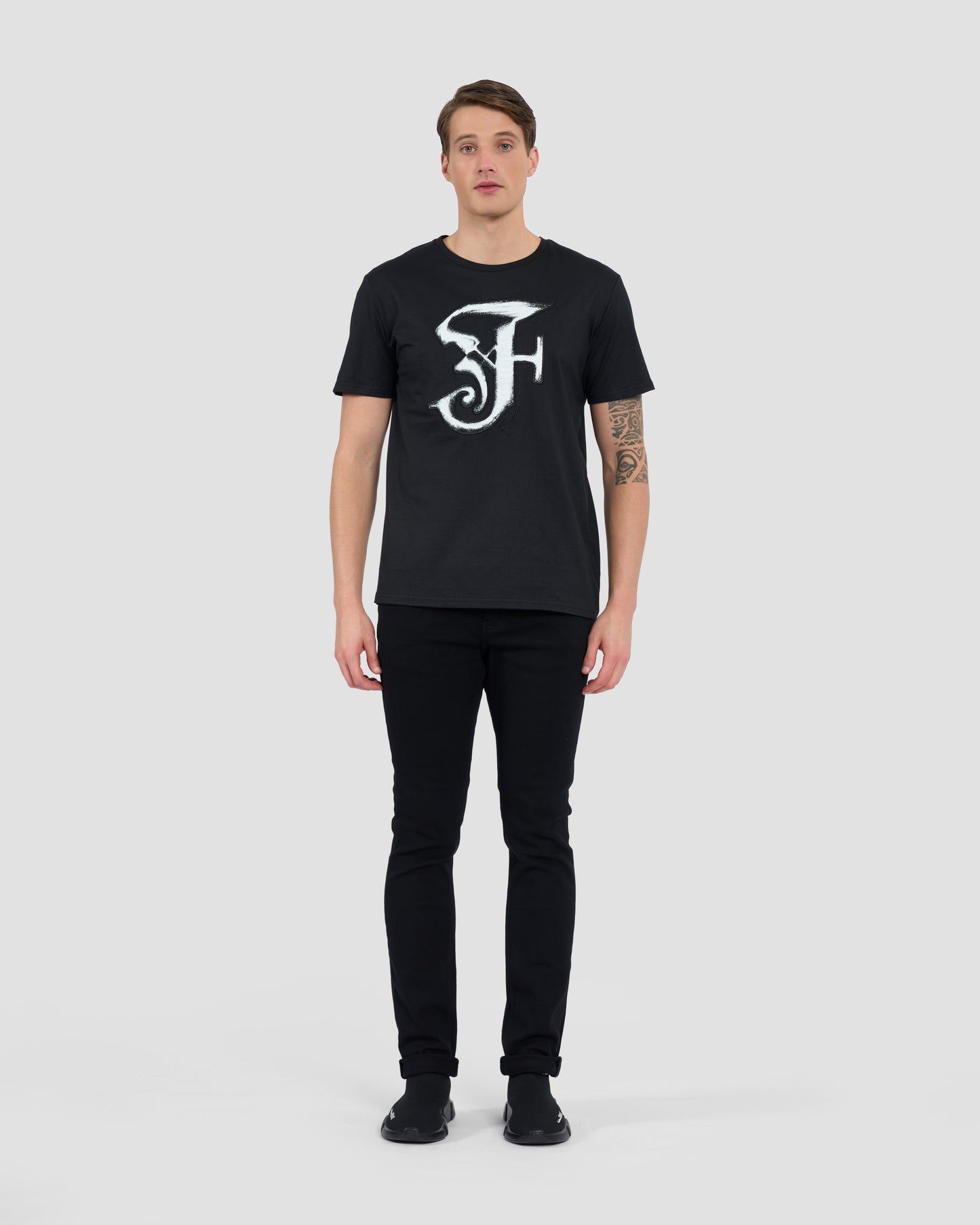 Gothic Ferré Patched T-Shirt