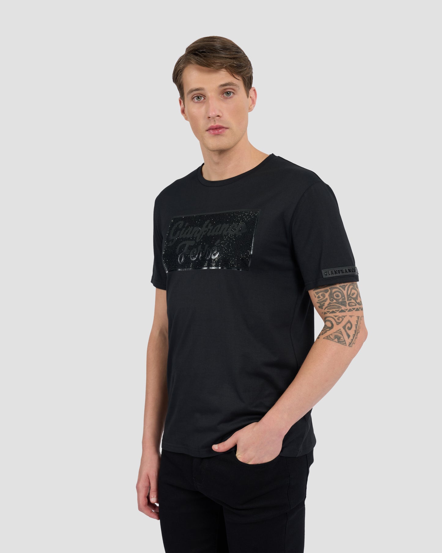 Rhinestones Branding T-Shirt