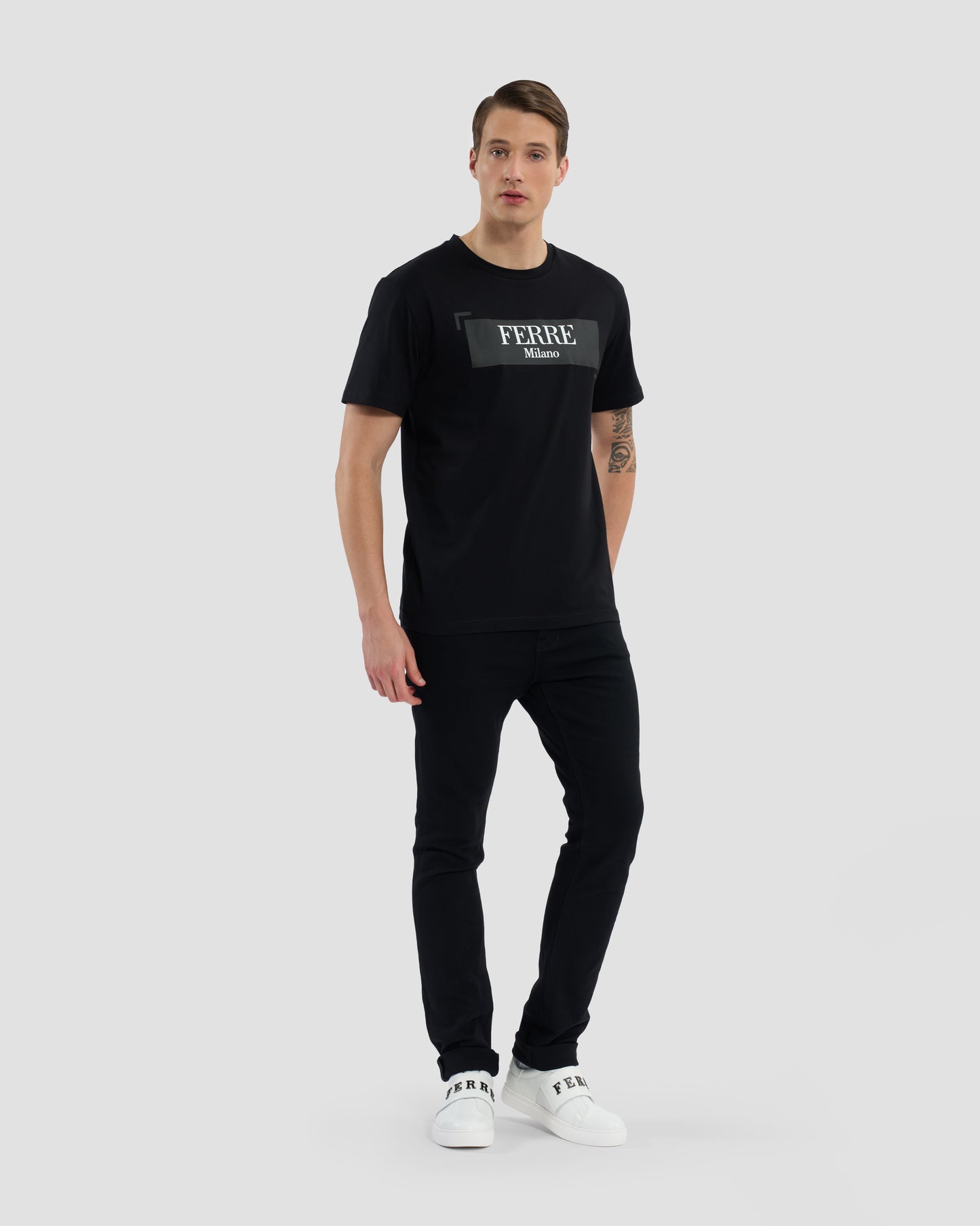 Ferré Milano Printed Front T-Shirt