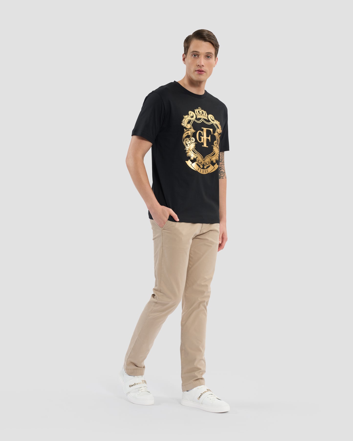 Gold-Tone Imperial Logo T-Shirt