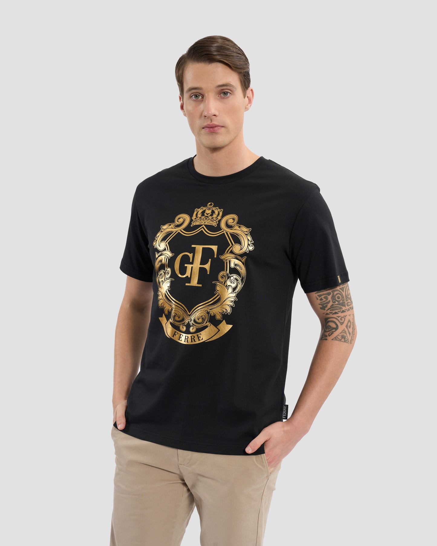 Gold-Tone Imperial Logo T-Shirt