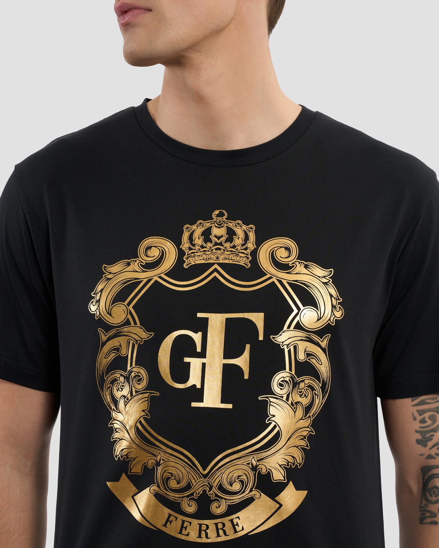 Gold-Tone Imperial Logo T-Shirt