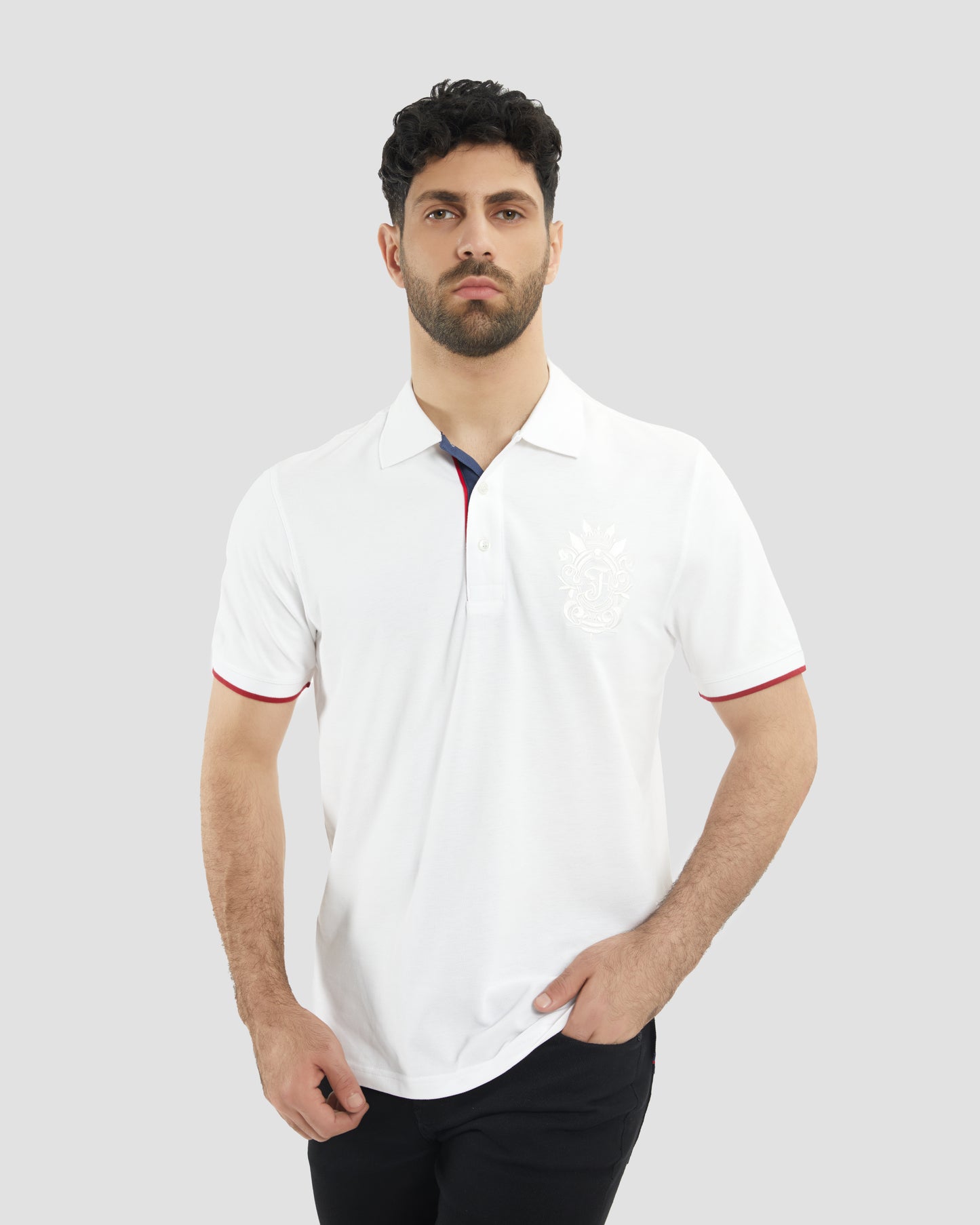 Imperial Logo Embroidered Polo Shirt