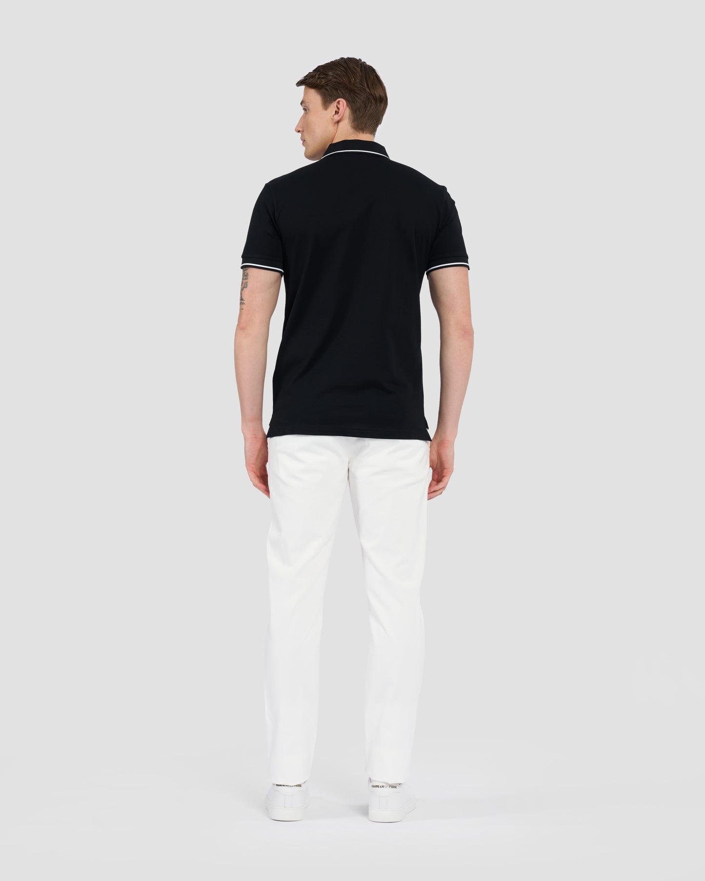 Metal Monogram Patched Polo Shirt