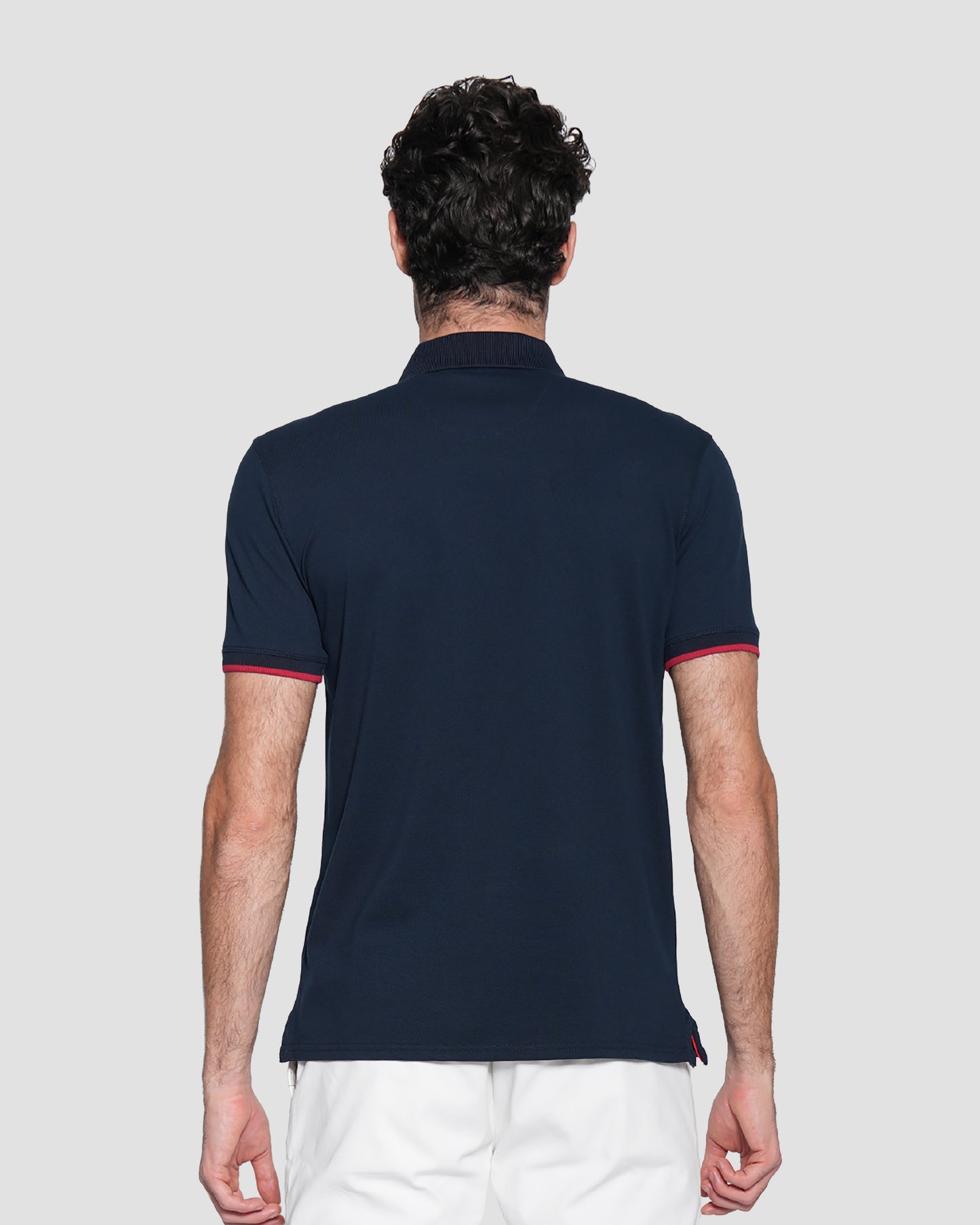 Embroidered Emblem Polo Shirt