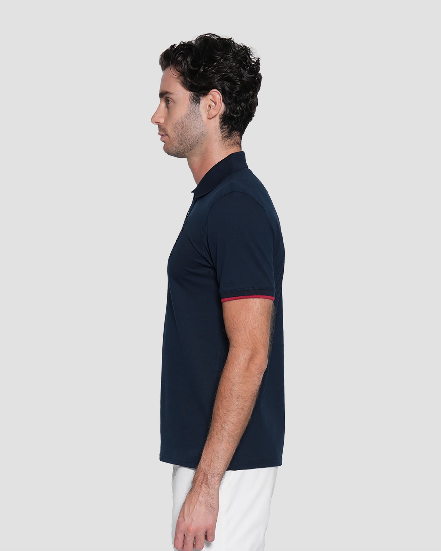 Embroidered Emblem Polo Shirt