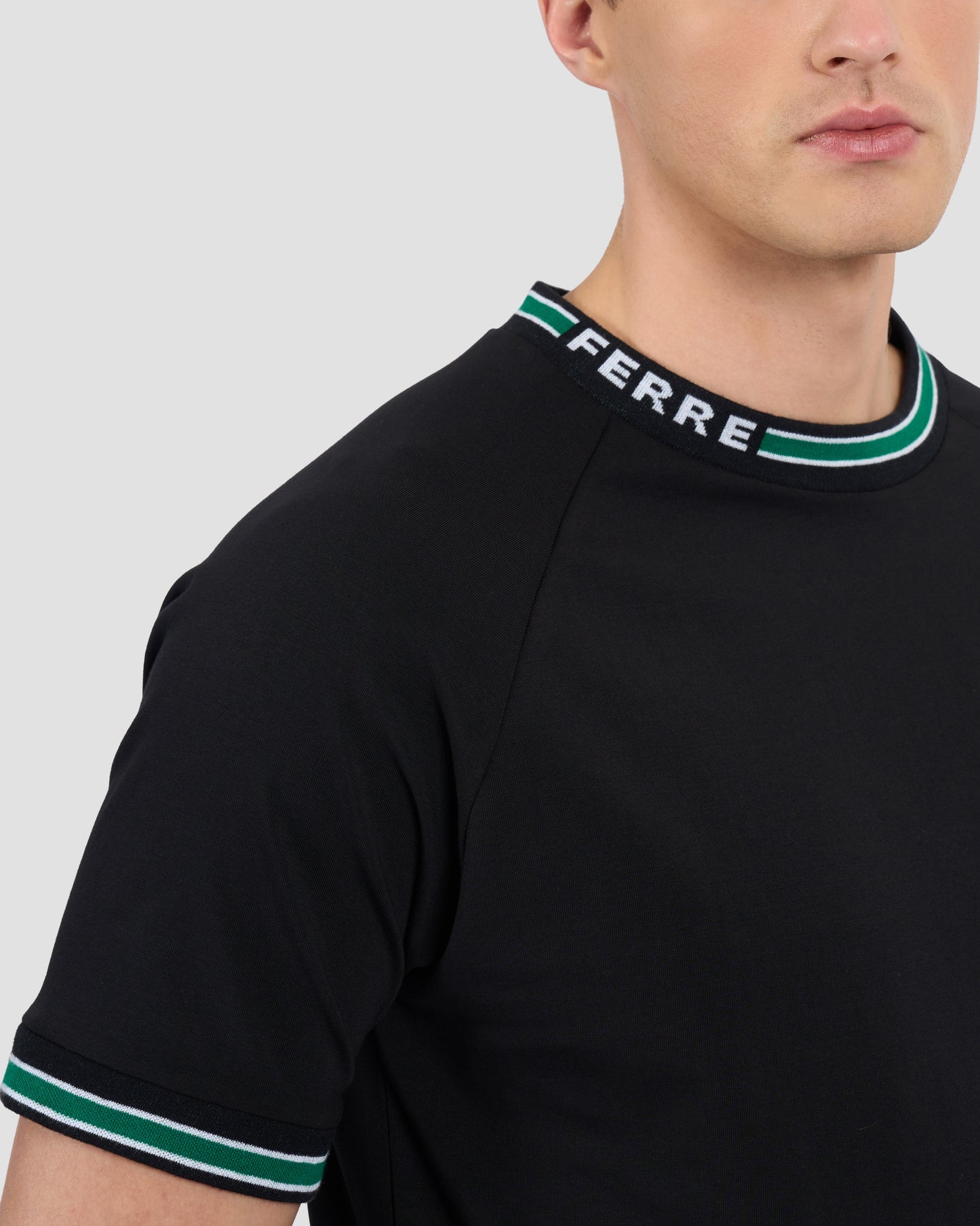 Ferré Ribbed Ringer Tee