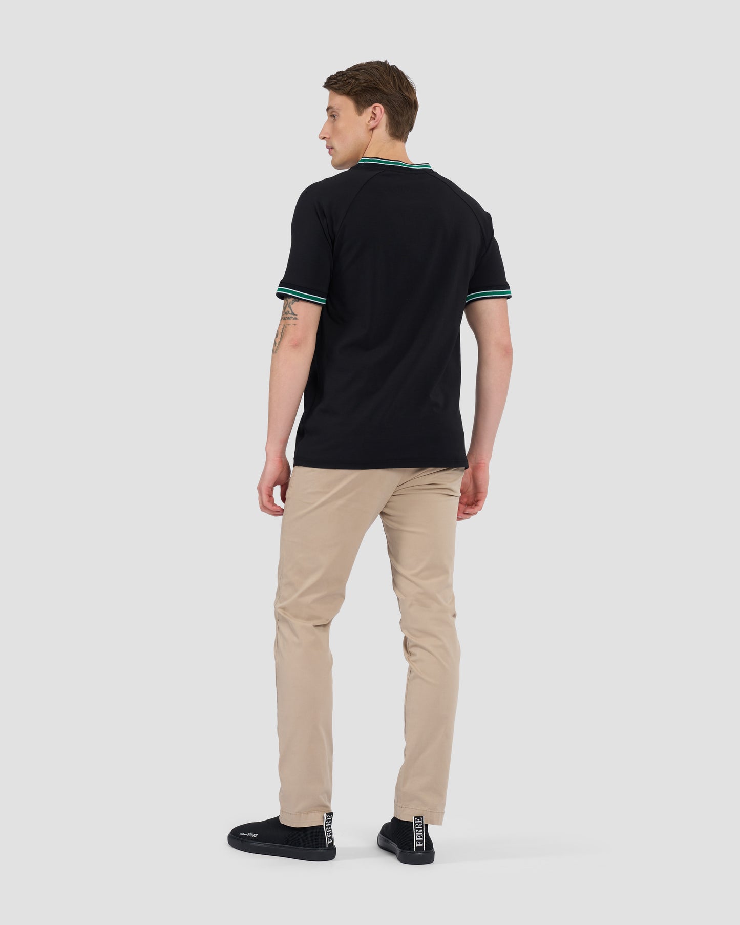 Ferré Ribbed Ringer Tee