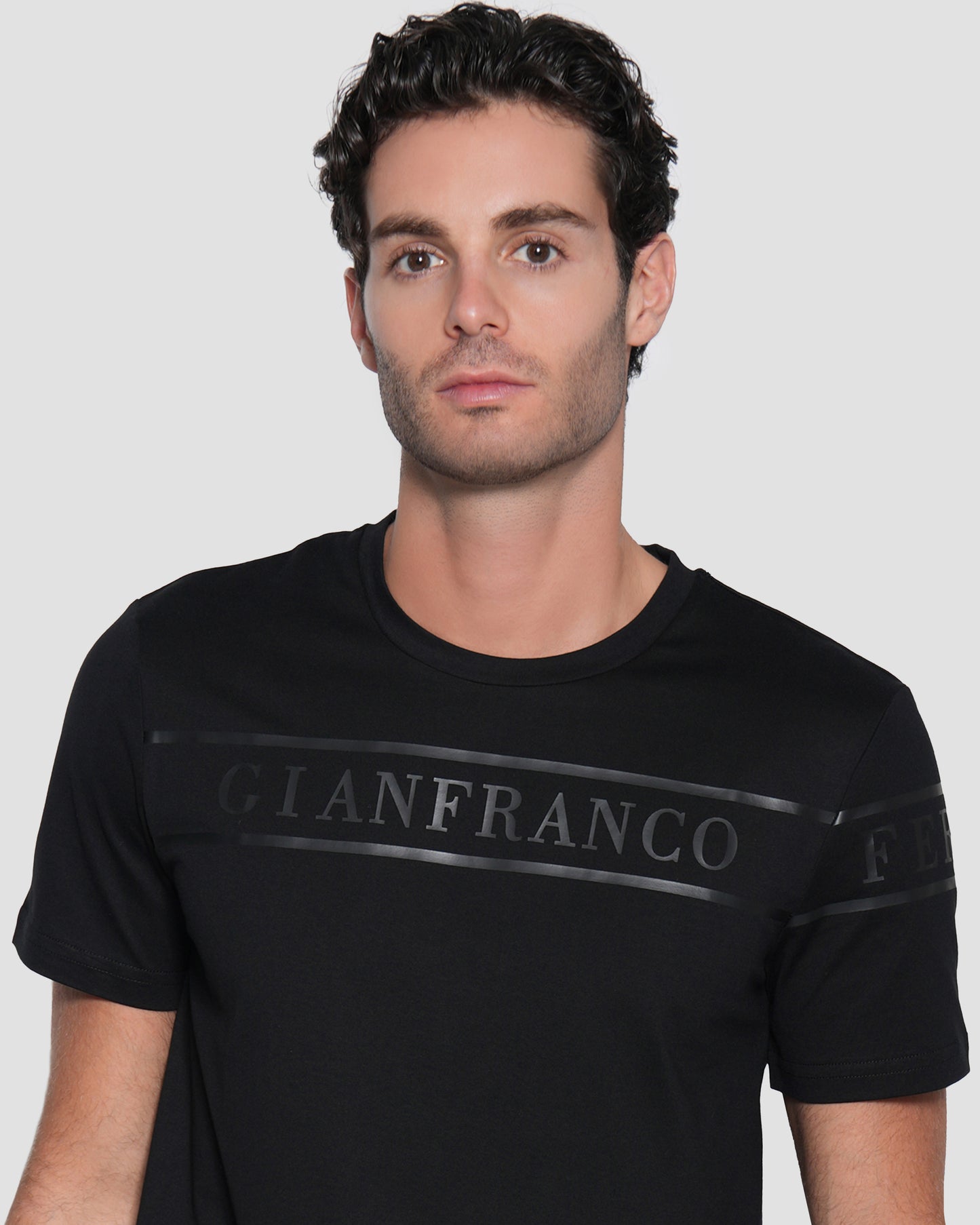Logo Print Black T-shirt