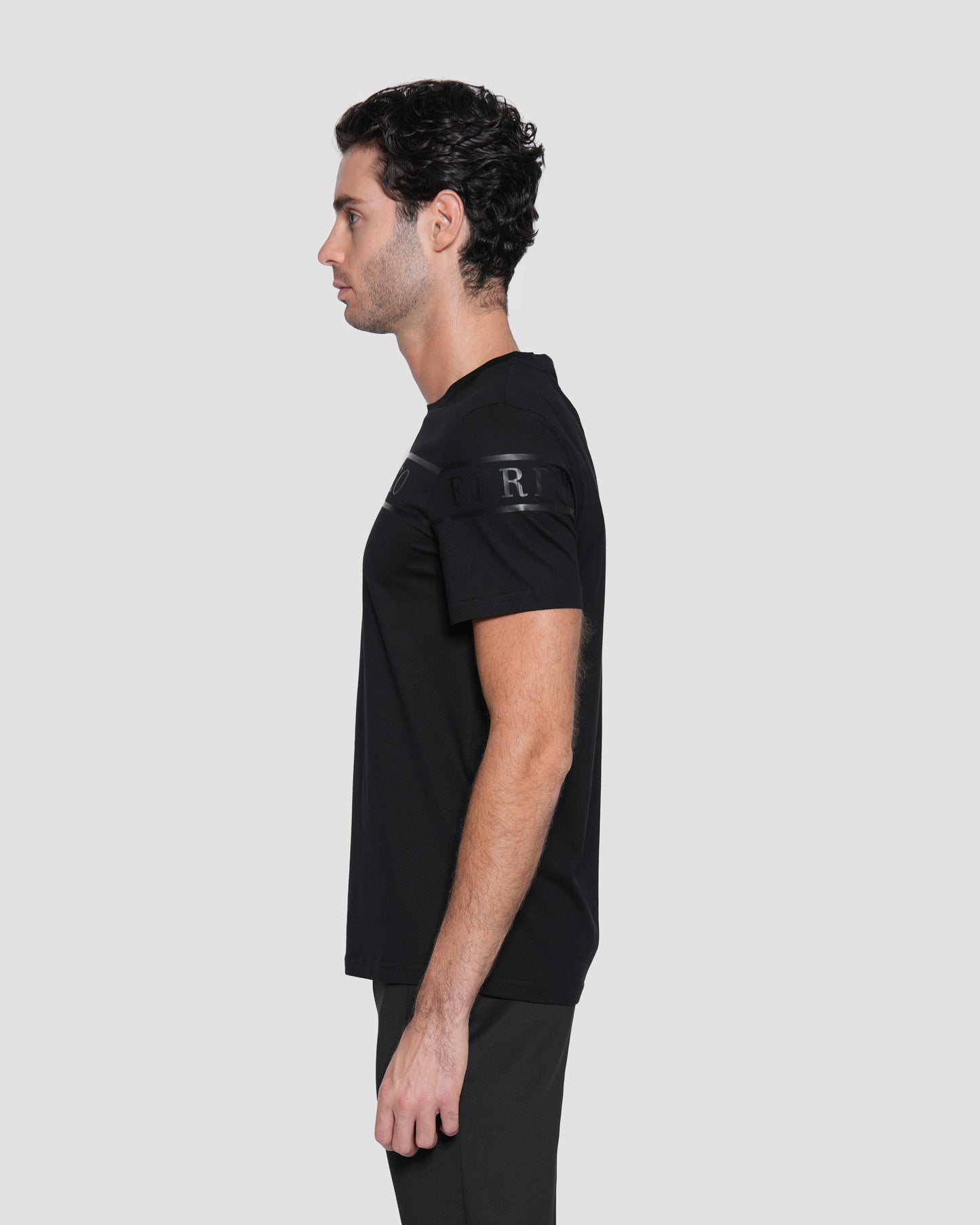 Logo Print Black T-shirt