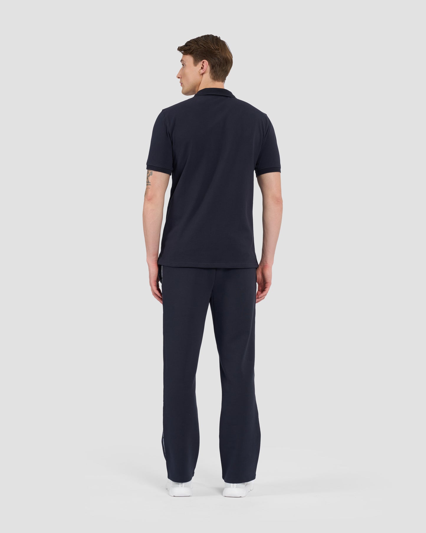 Contrast Brand Taped Polo Shirt