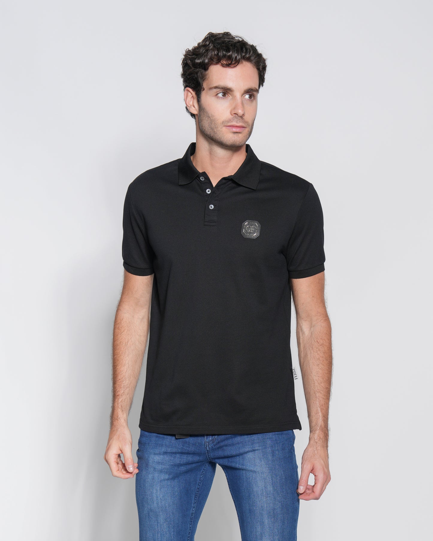 Graphic Print Polo Shirt