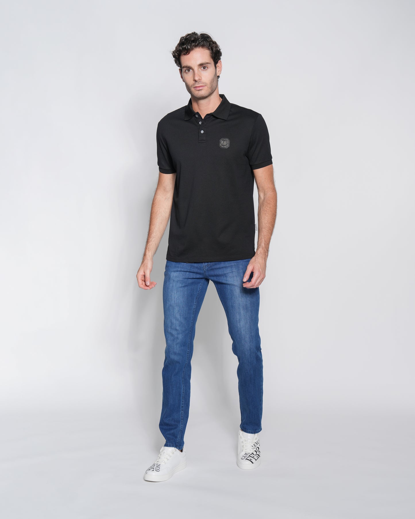 Graphic Print Polo Shirt