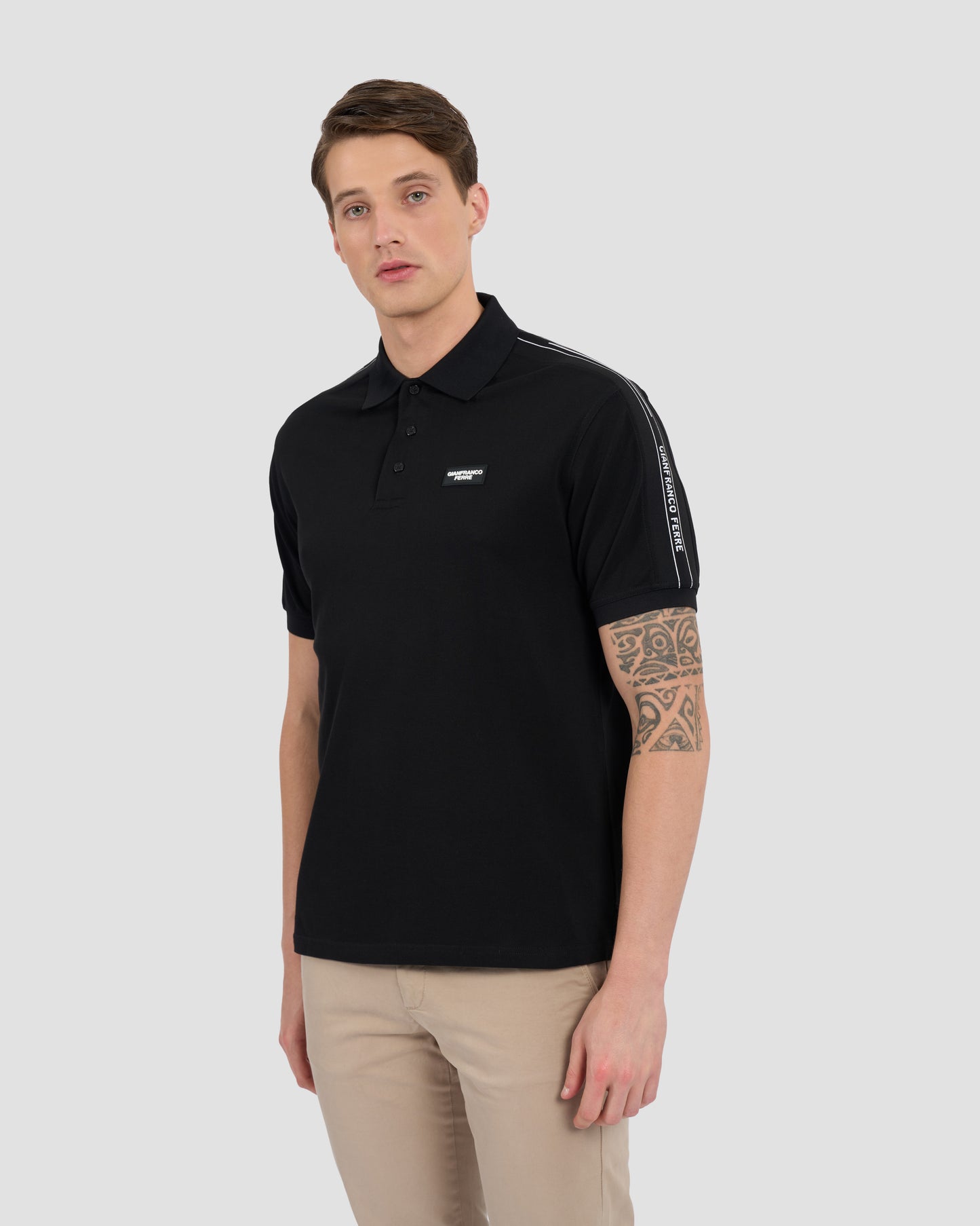 Brand Patched Polo Shirt