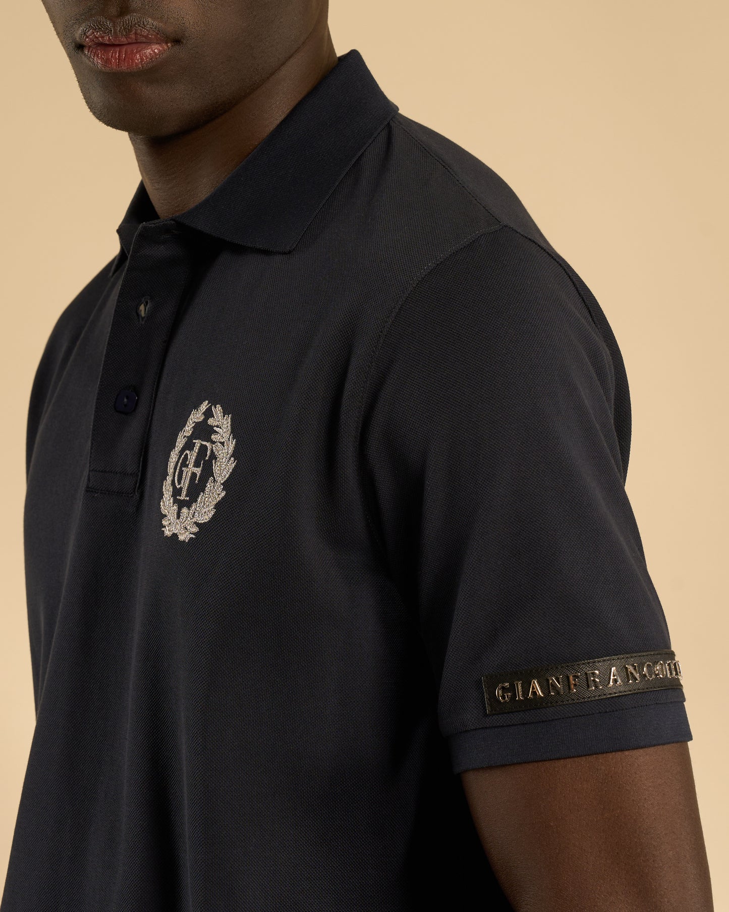 Embroidered Crest Polo Shirt
