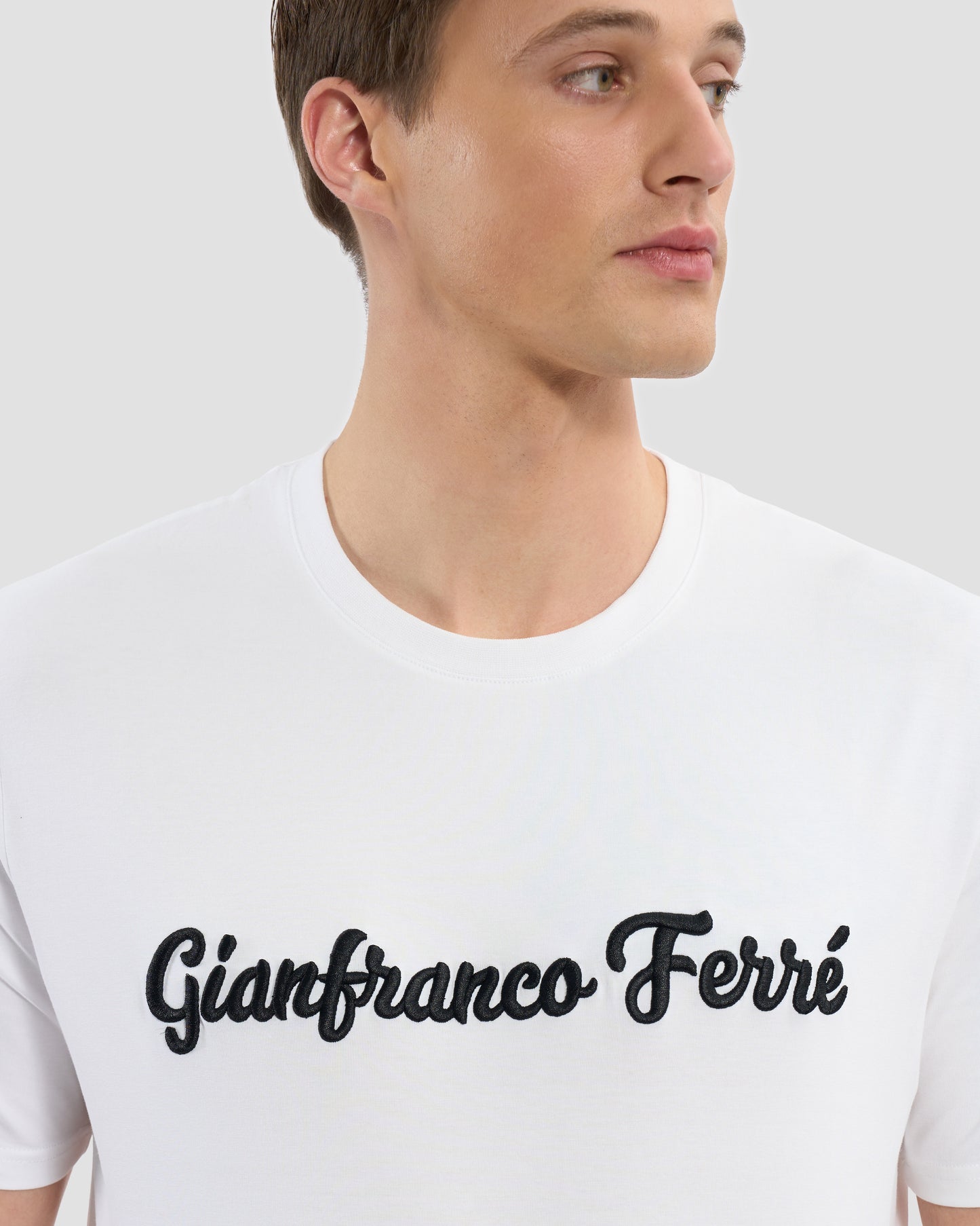 Script Brand Embroidered T-Shirt