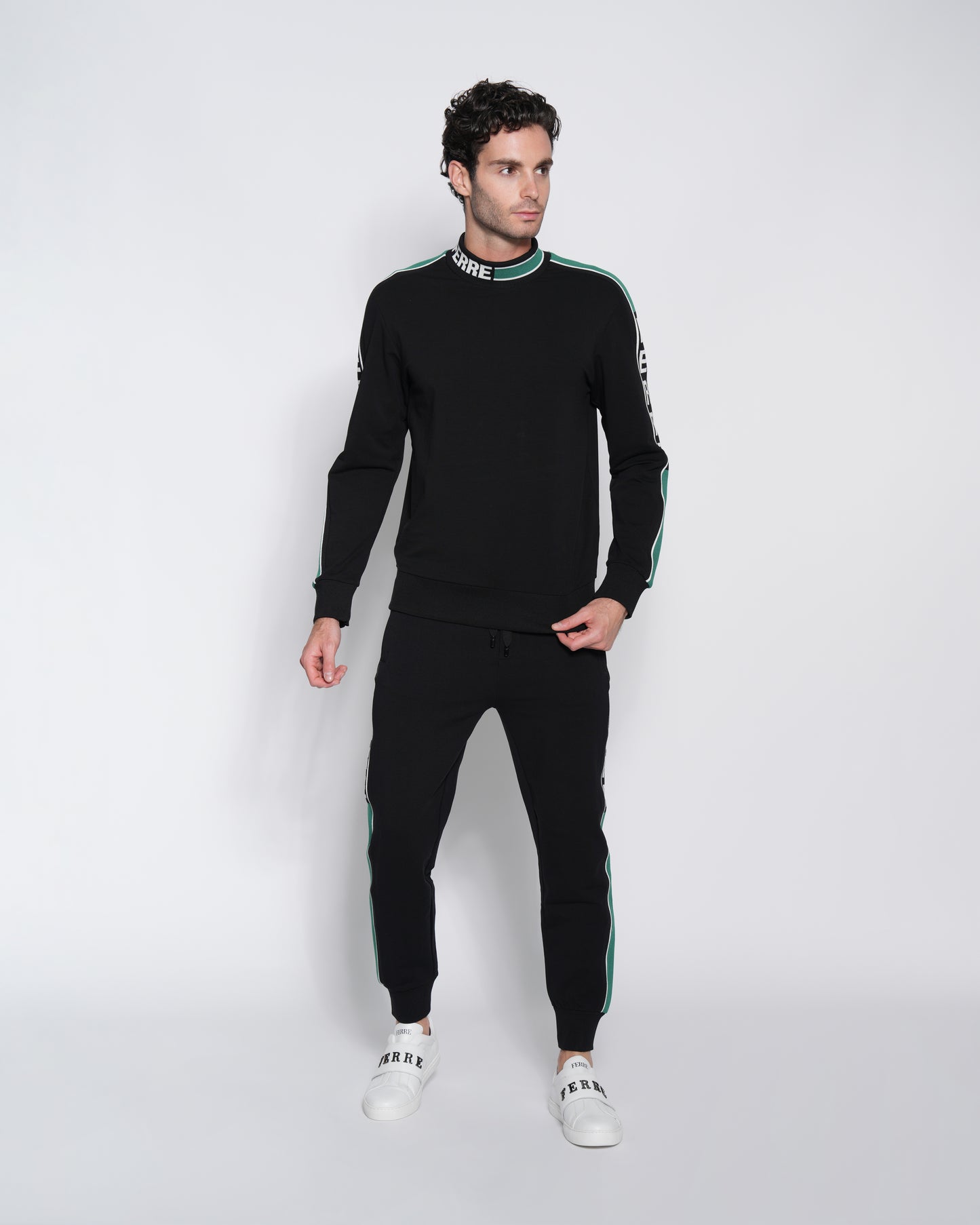 Jacquard Logo Tape Track Pants