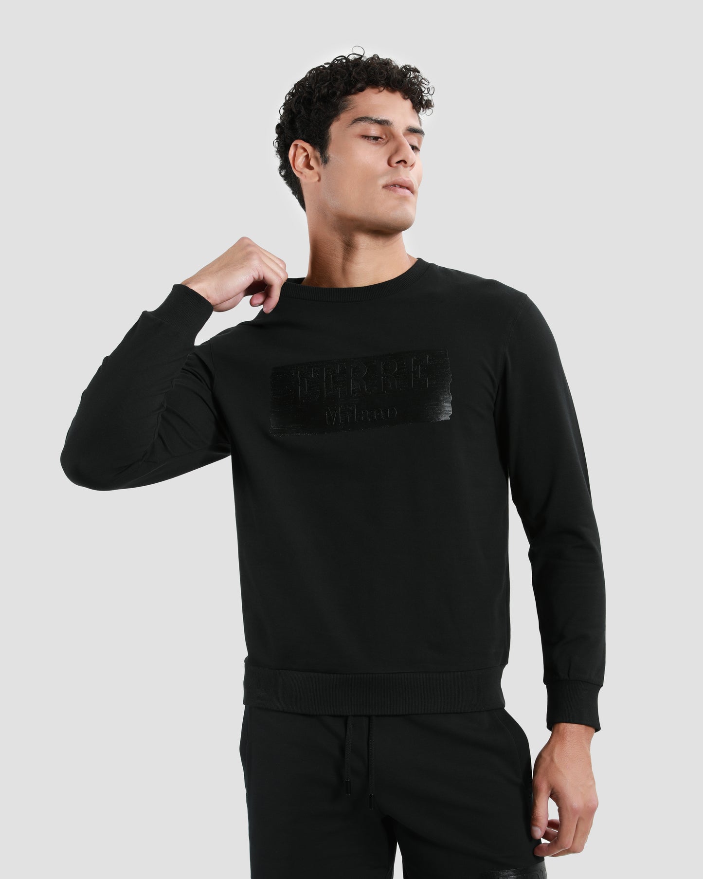 Brand Embossed Sweatshirt