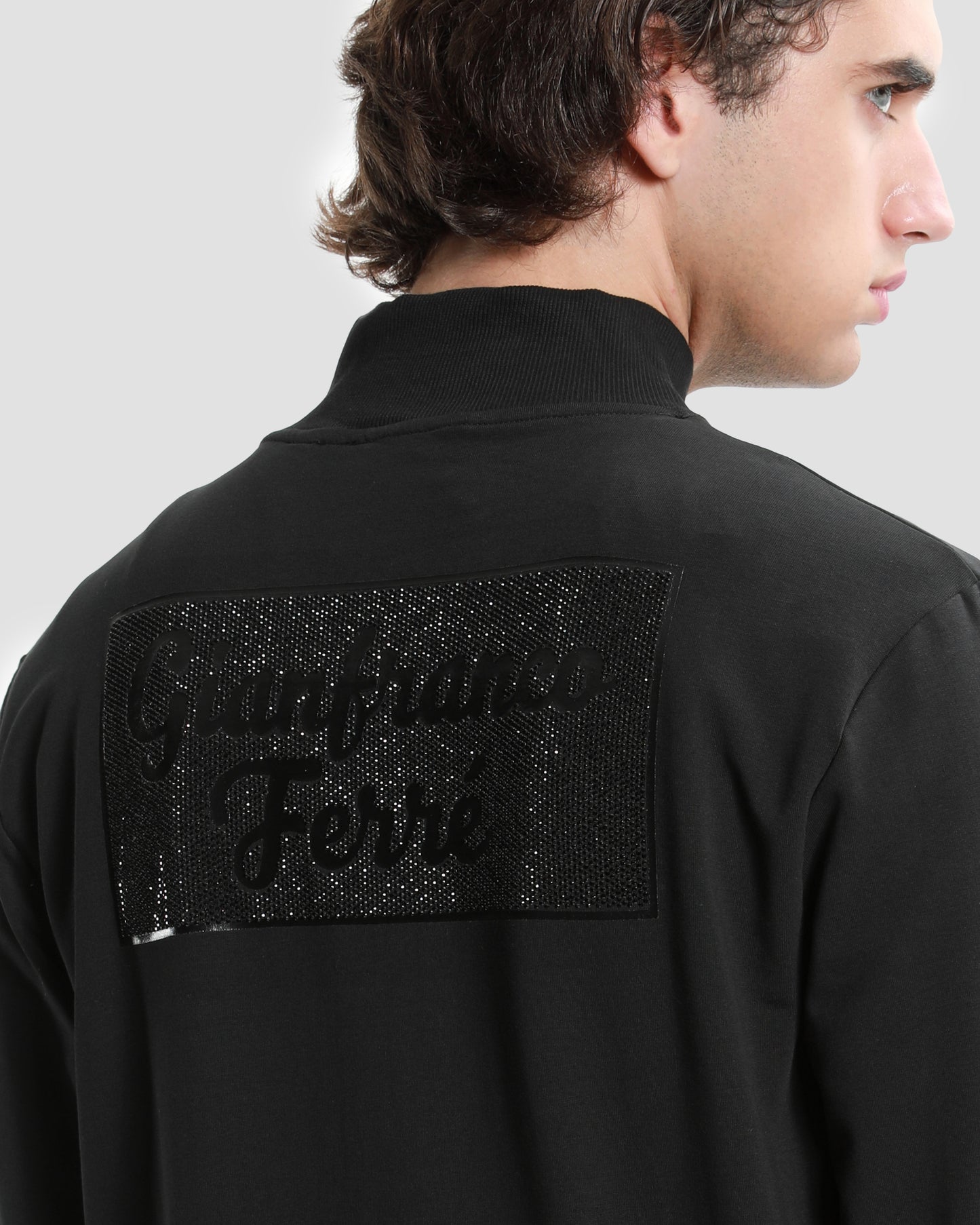 Rhinestones Embellished Tracksuit Jacket