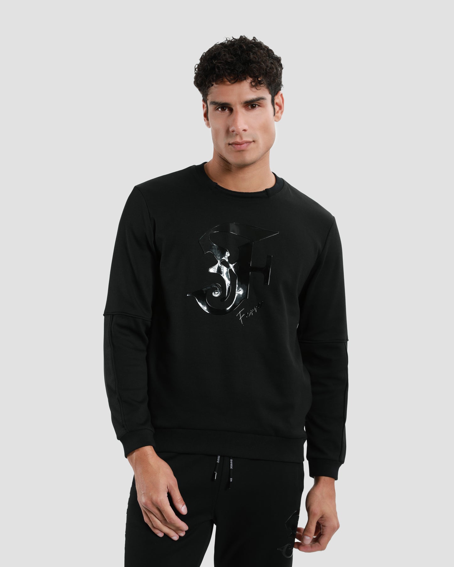 Solid Tone Script Logo Sweatshirt