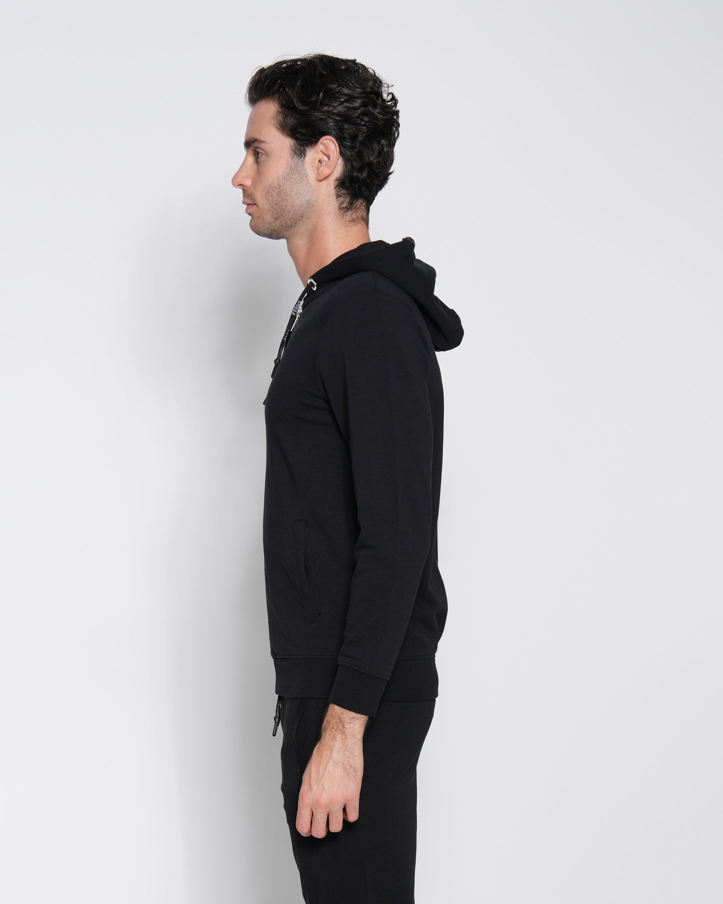 Printed Logo Zip up Hoodie Jacket