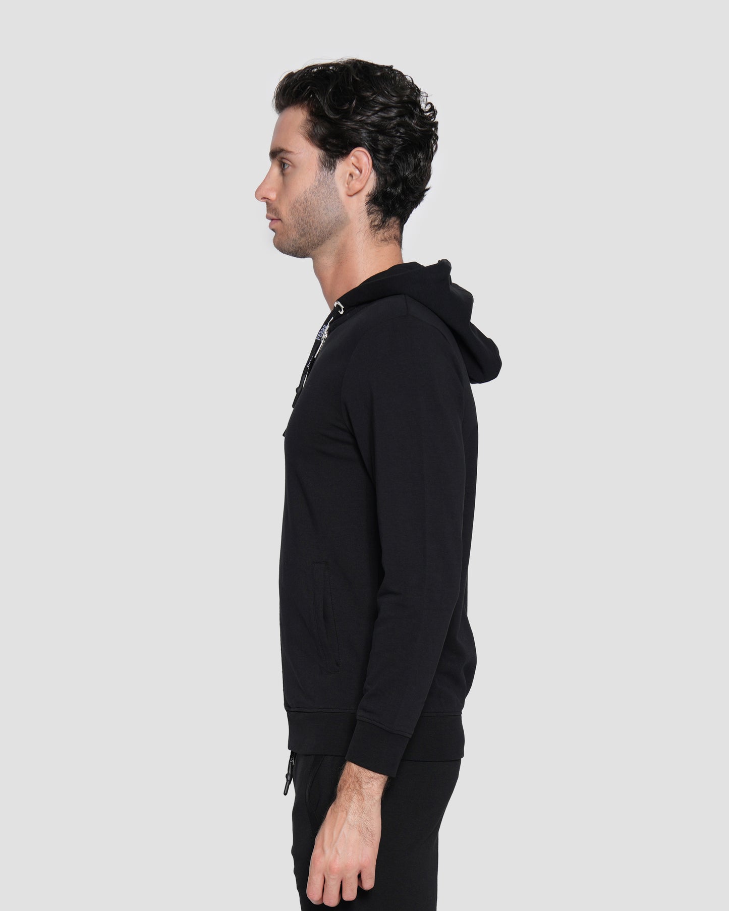 Printed Logo Zip Hoodie Jacket