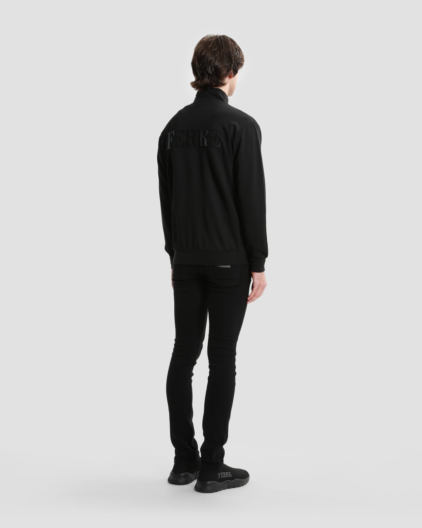Printed Back Zip Tracksuit Jacket