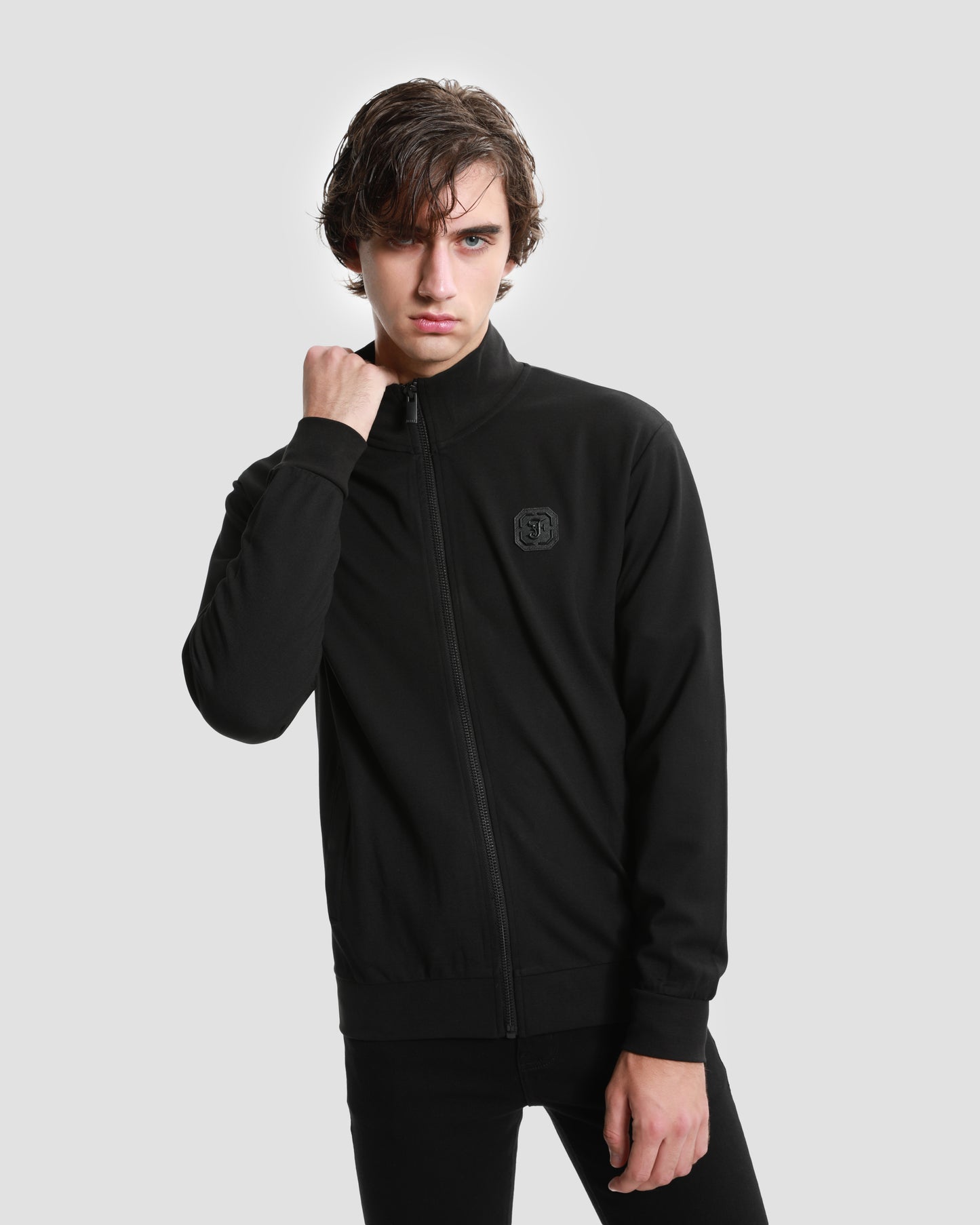 Printed Back Zip Tracksuit Jacket
