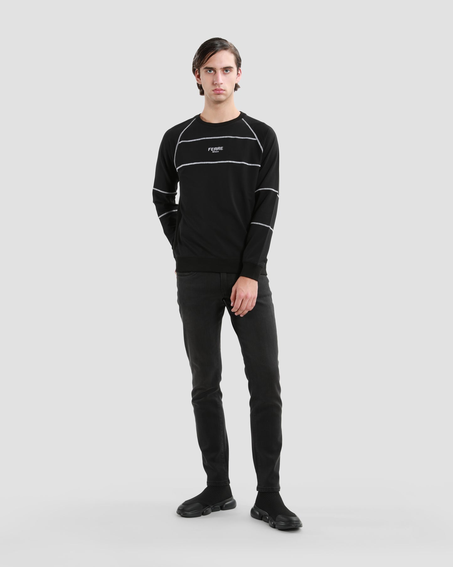 Contrast Stitchings Sweatshirt
