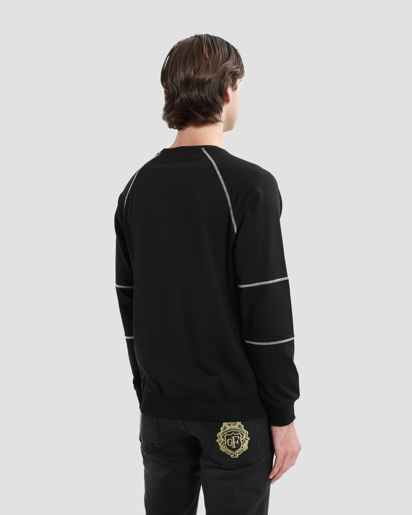 Contrast Stitchings Sweatshirt