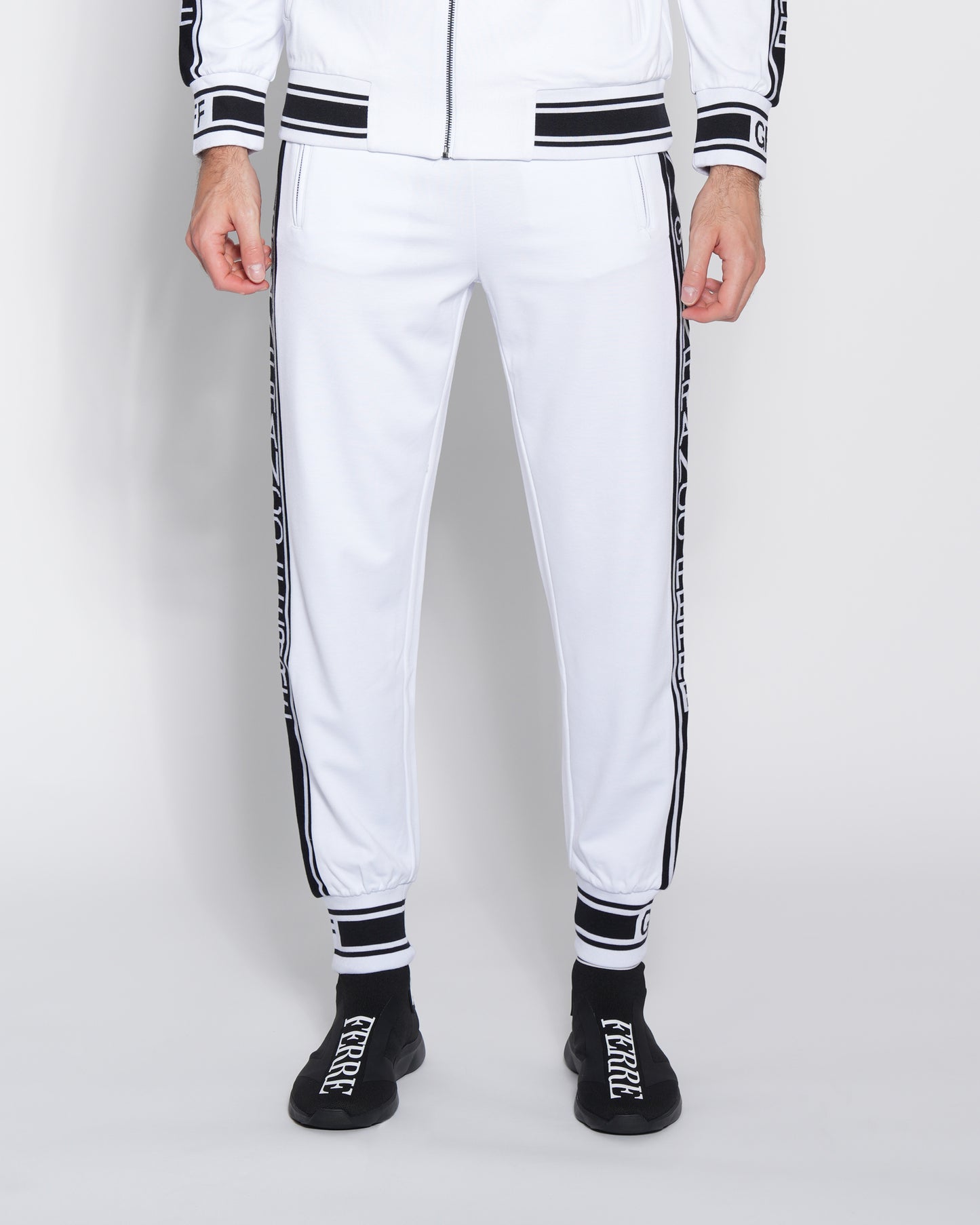Contrast Logo Taping Track Pants