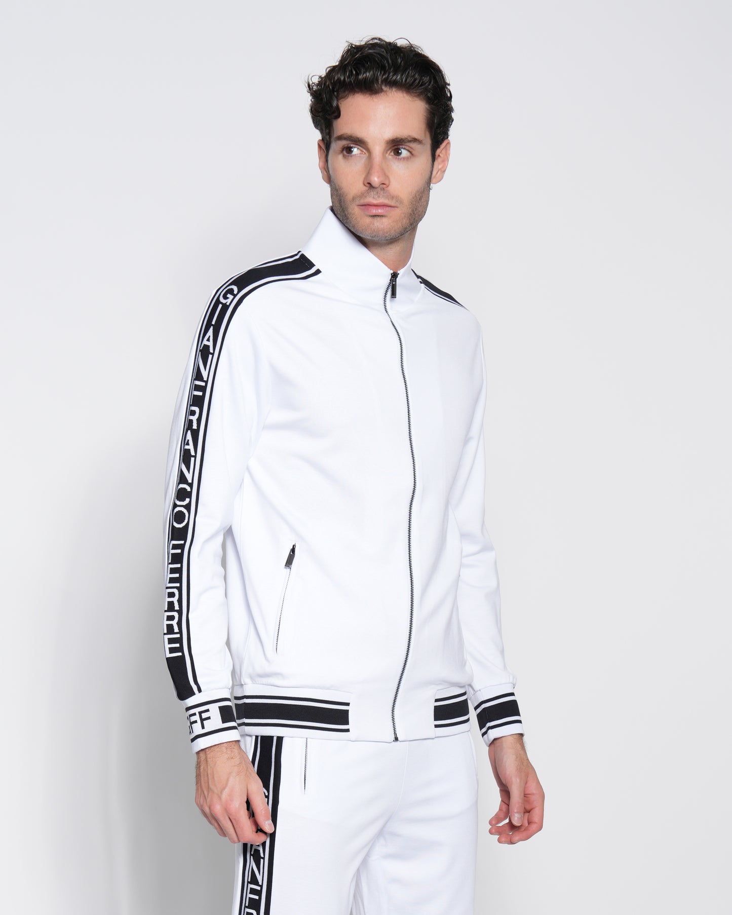 Contrast Logo Taping Tracksuit Jacket