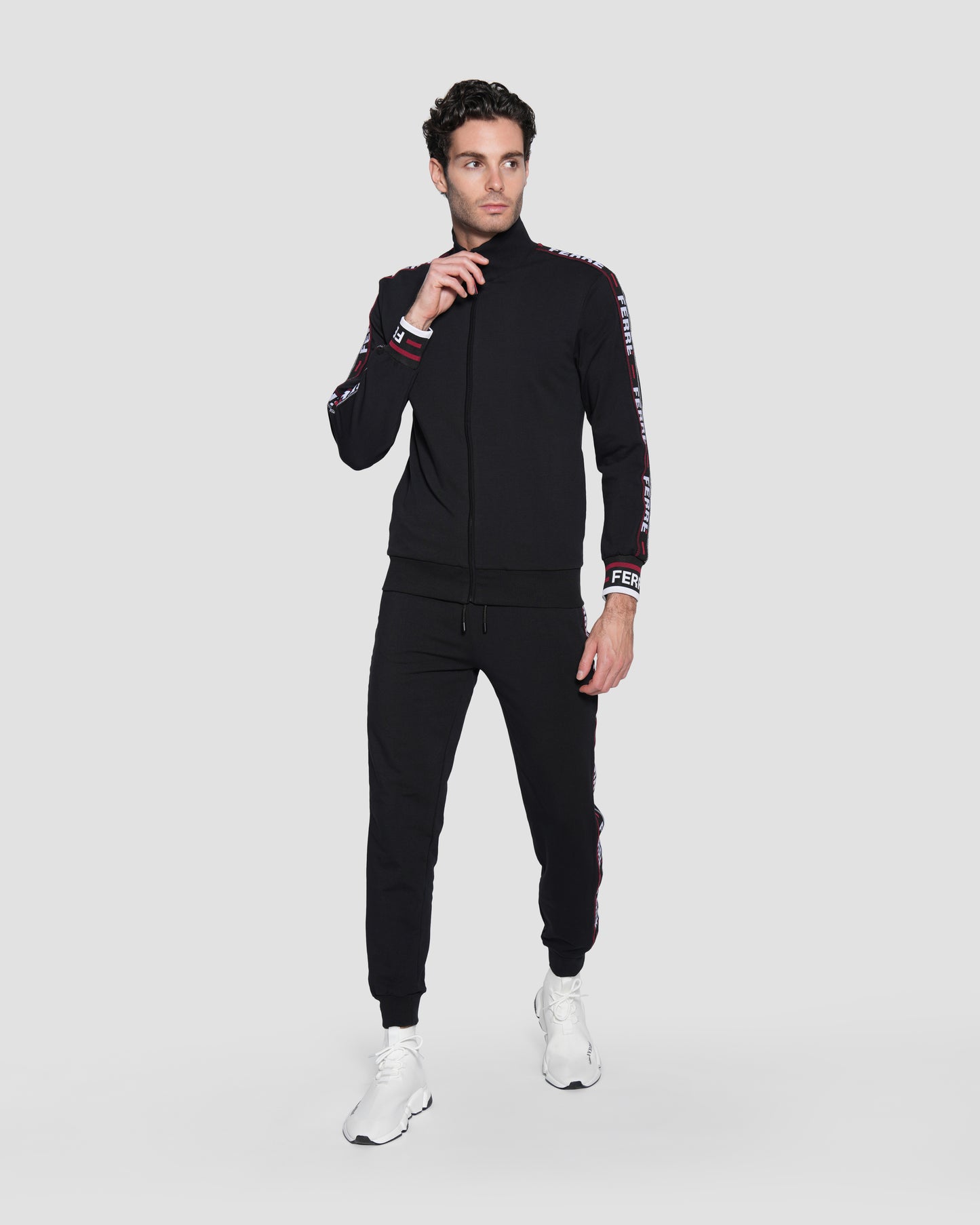Contrast Logo Taping Tracksuit Jacket