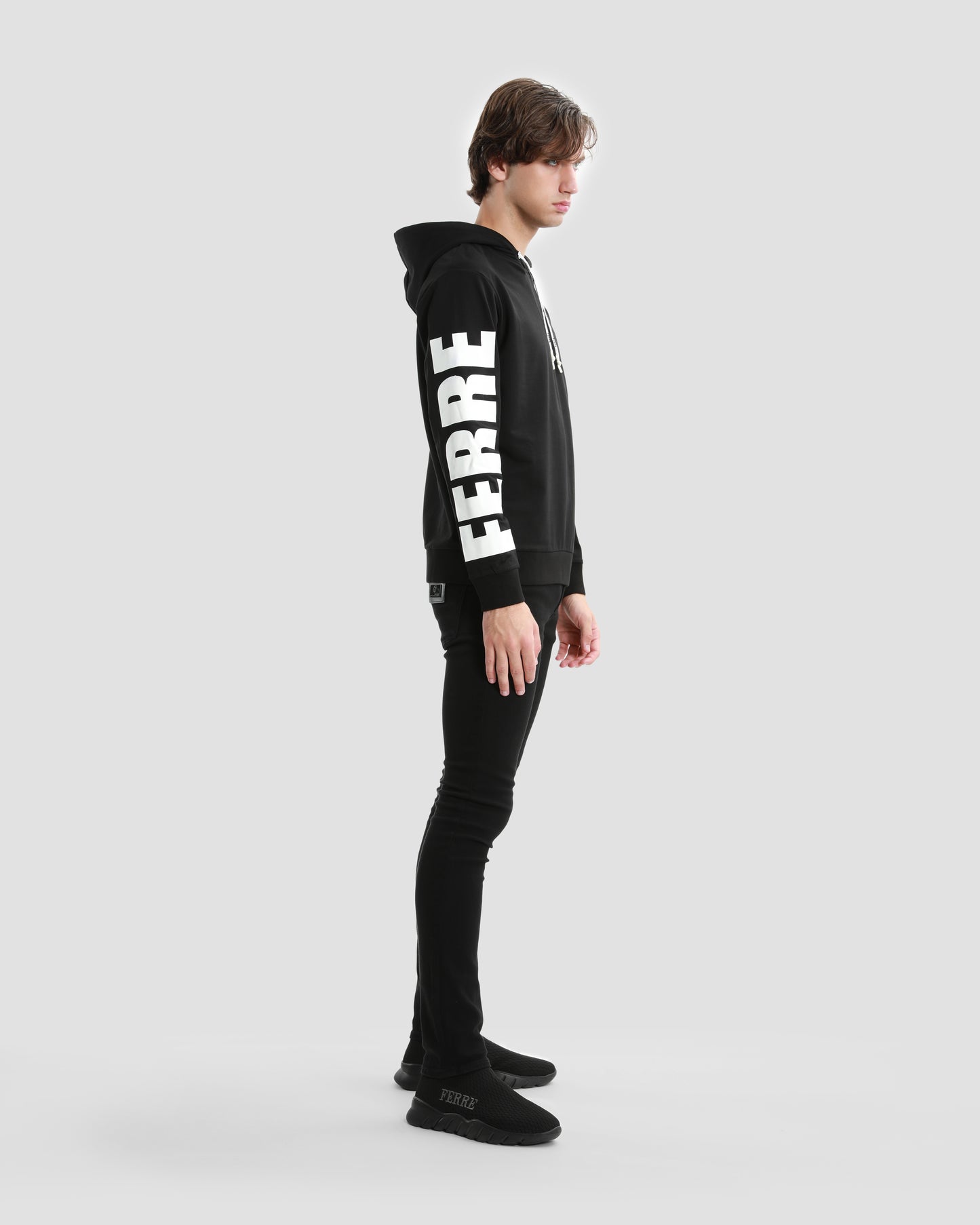 Printed Sleeve Hoodie