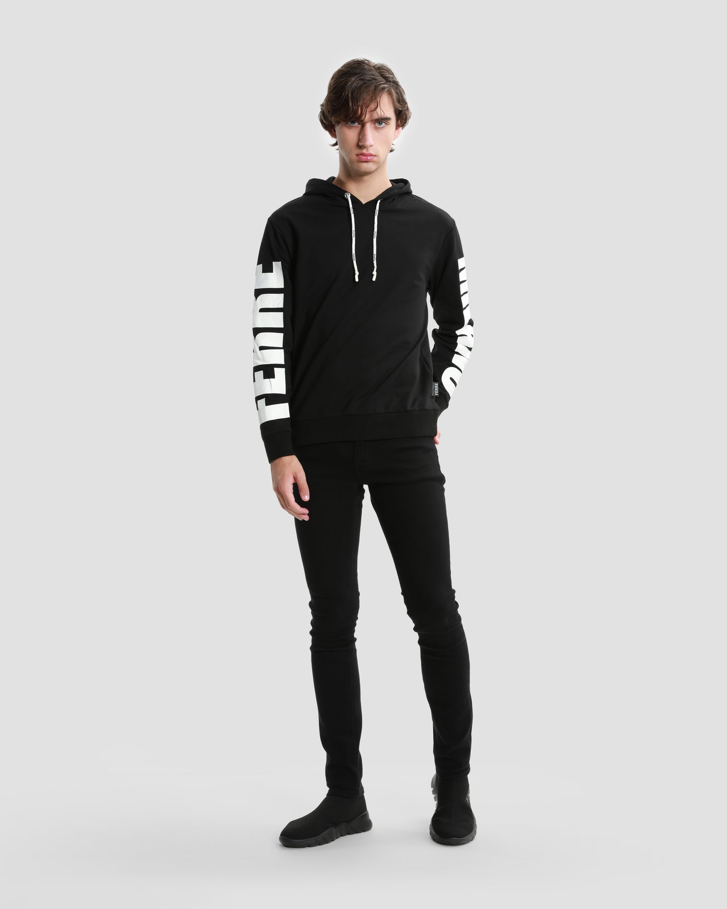 Printed Sleeve Hoodie