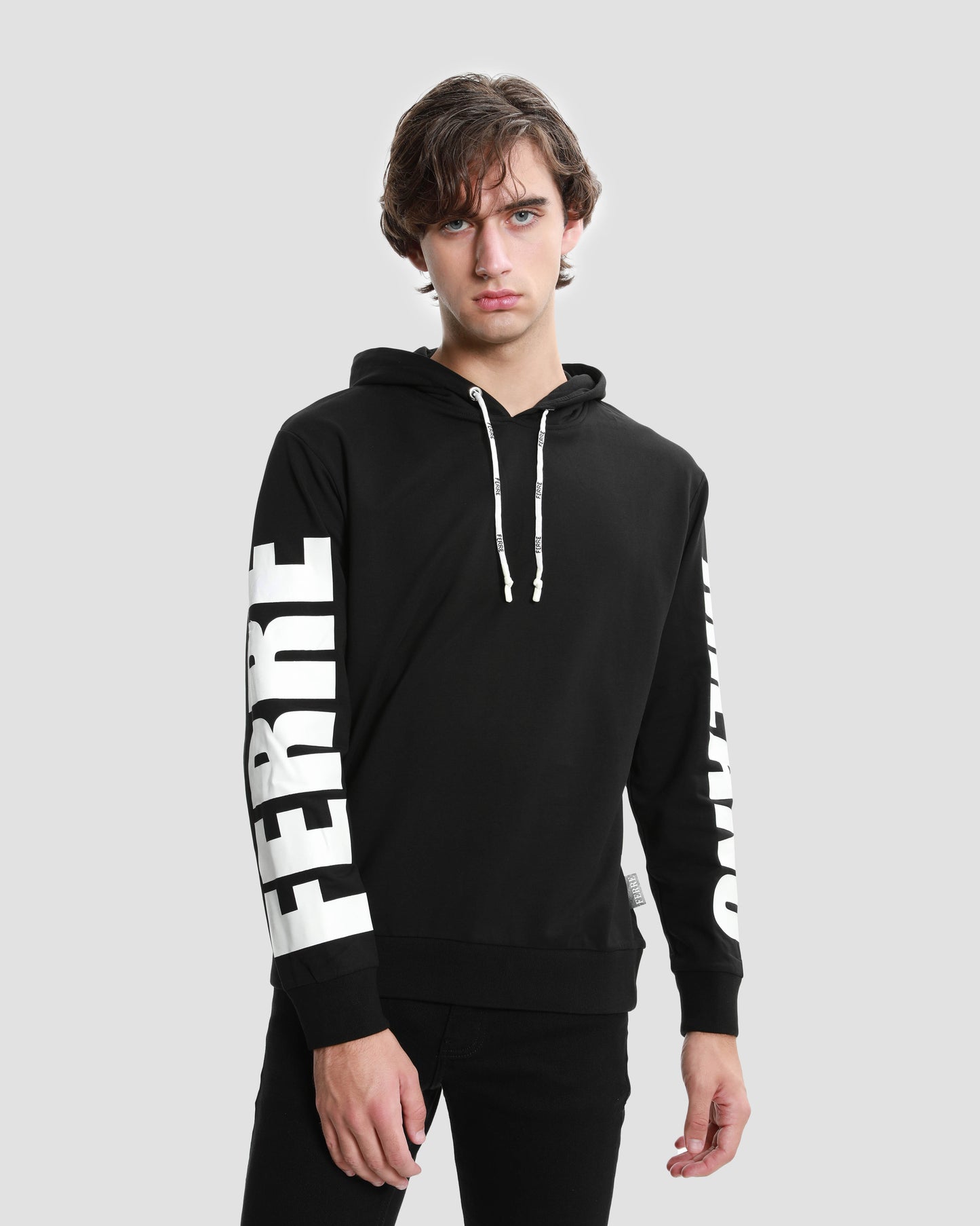 Printed Sleeve Hoodie