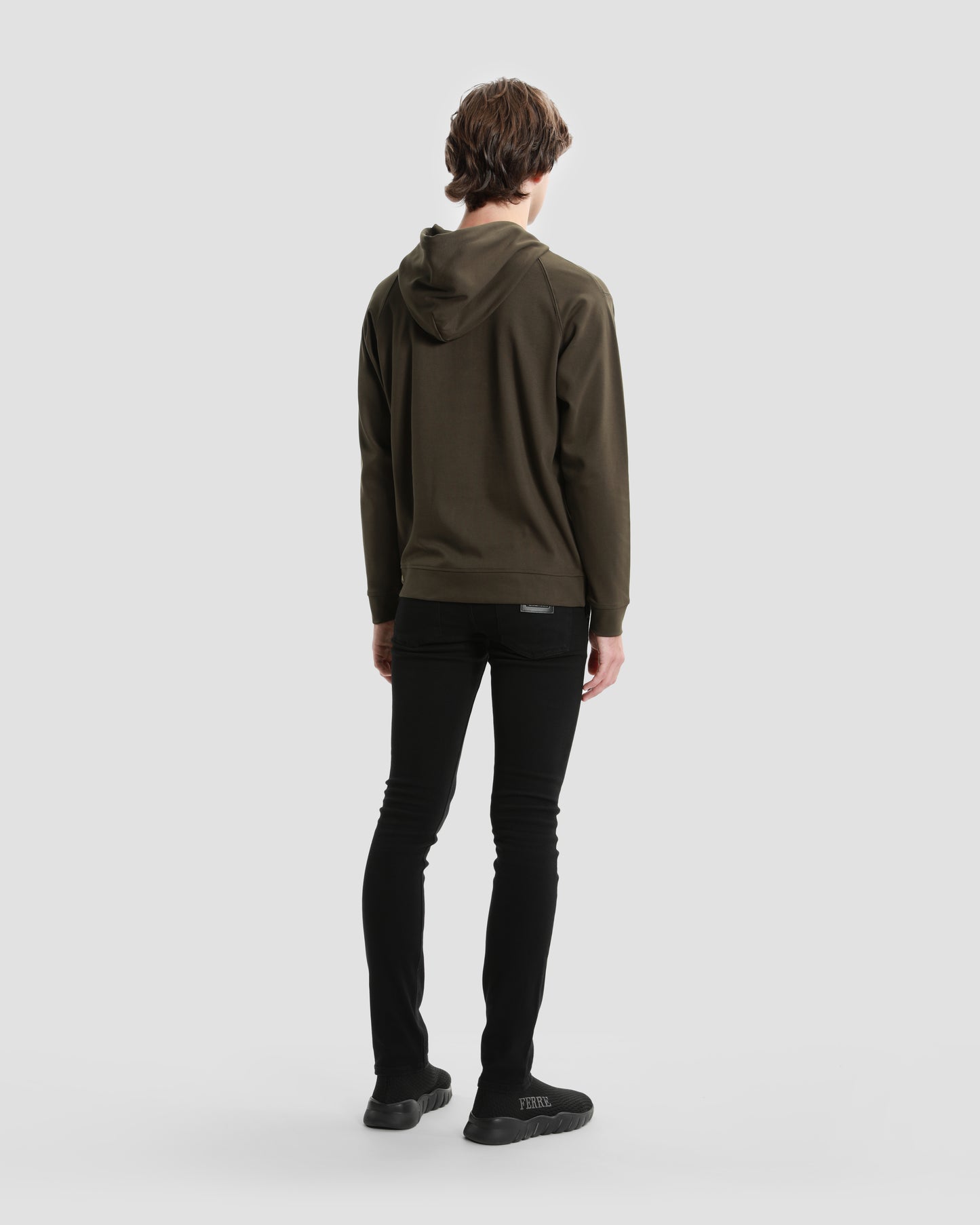 Embroidered Side Zip Hoodie
